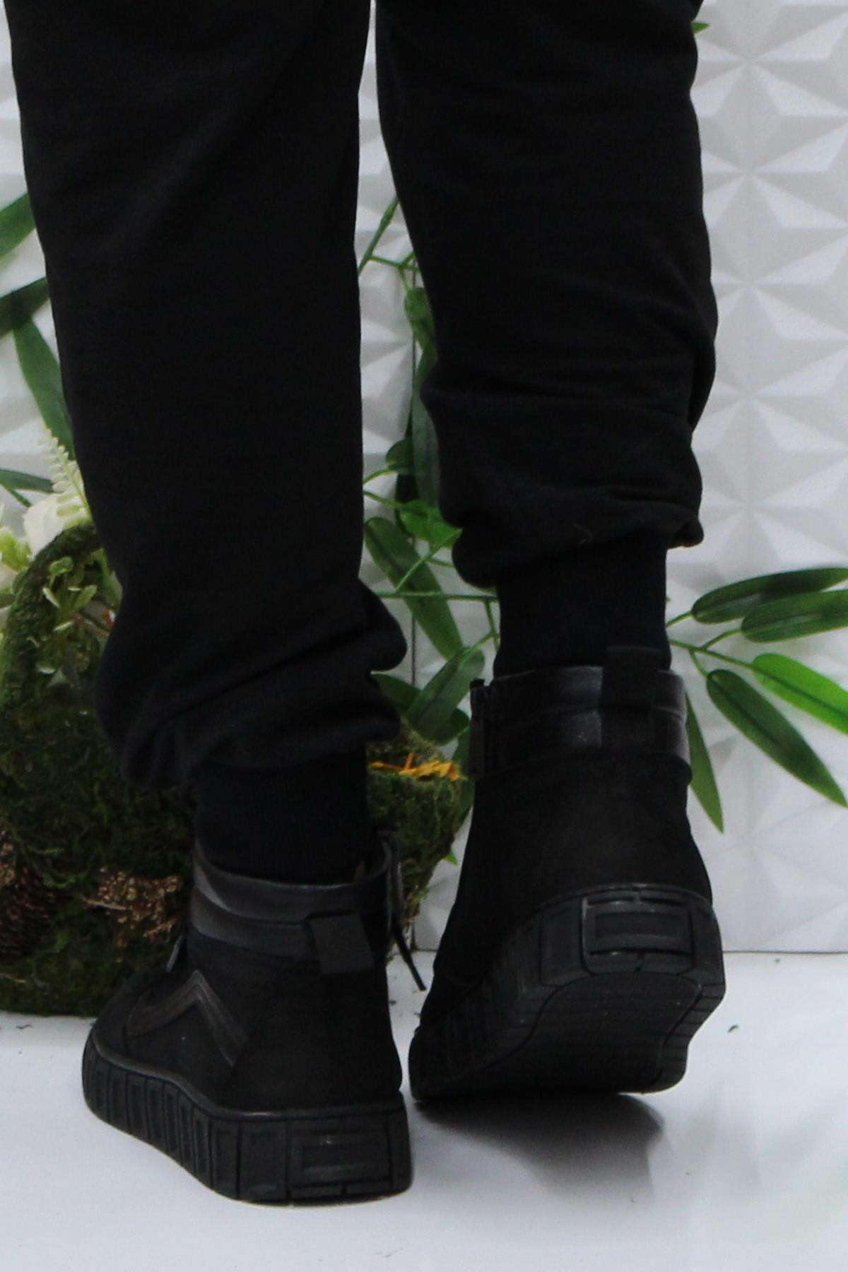 250117 Siyah Nubuk Rahat Esnek Orijinal Ürün Erkek Bot - Görsel 5