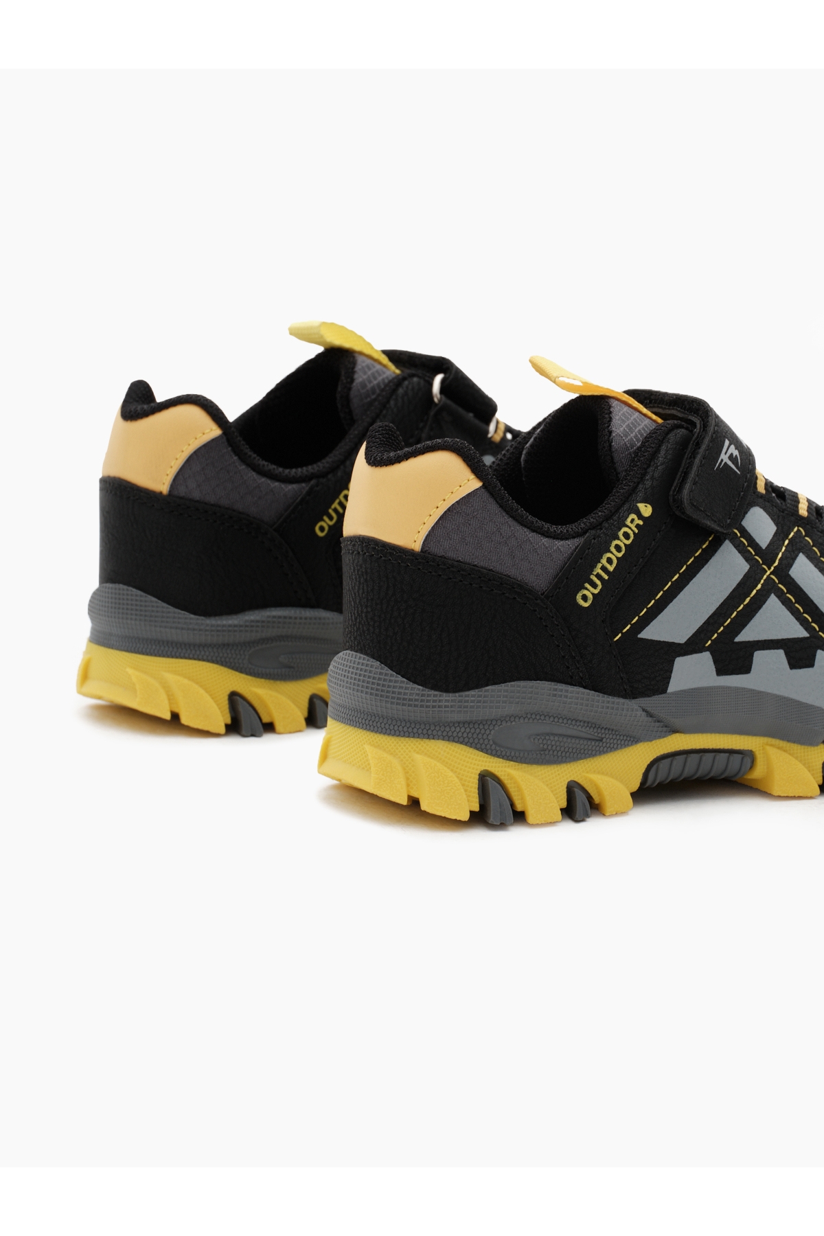 Çocuk Unisex Füme Sarı Termo Taban Su İtici Kumaş Cırtlı Trekking Ayakkabı - Görsel 6
