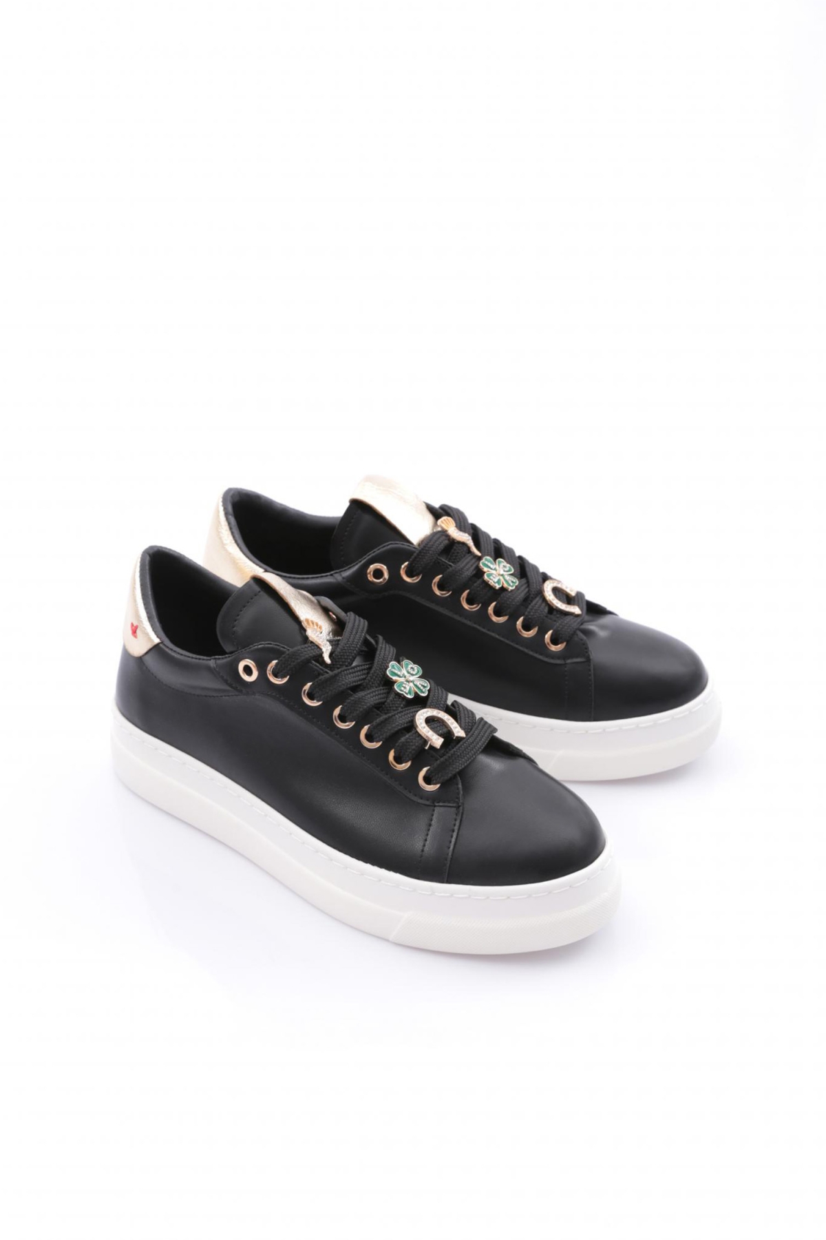 Es1522 Kadin Bağciklari Yonca Desenli Spor Ayakkabi - Görsel 3