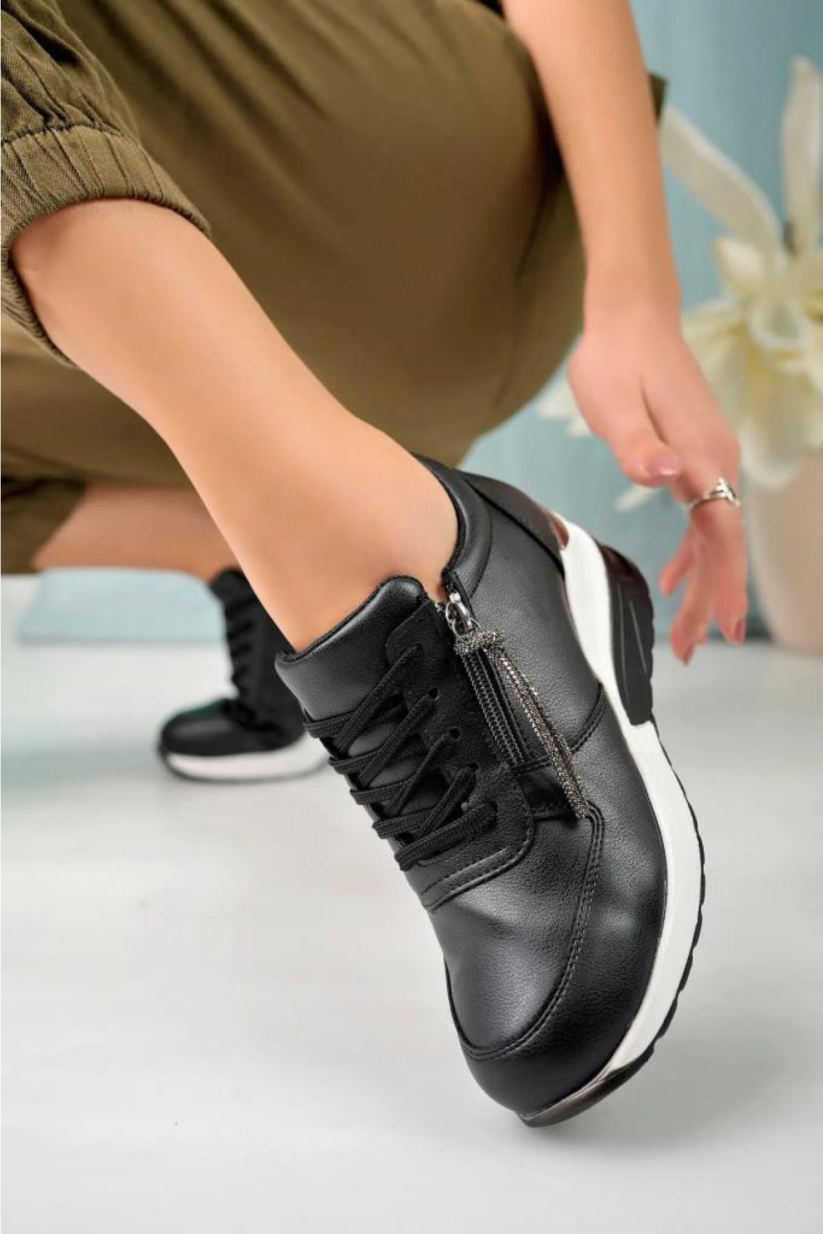 Snicker 02961 Kadın Gizli Topuklu Spor Ayakkabı - Görsel 3