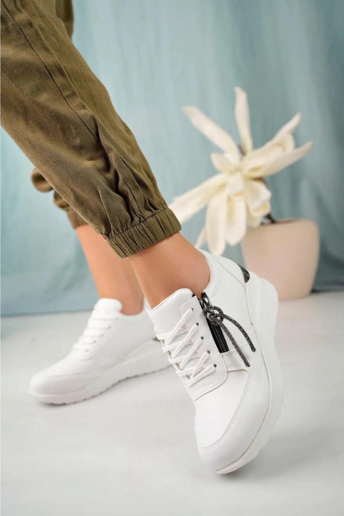 Snicker 02961 Kadın Gizli Topuklu Spor Ayakkabı - Görsel 2