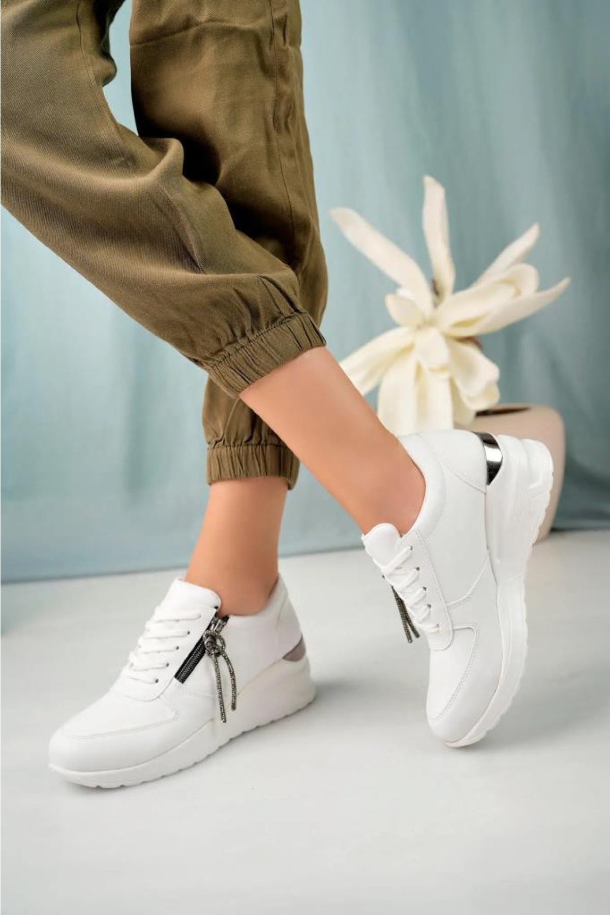 Snicker 02961 Kadın Gizli Topuklu Spor Ayakkabı - Görsel 3