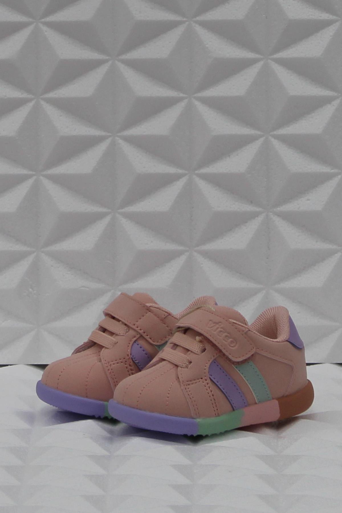 950.B24K.453 Pudra Heika İlk Adım Kız Çocuk Ayakkabı - Görsel 3