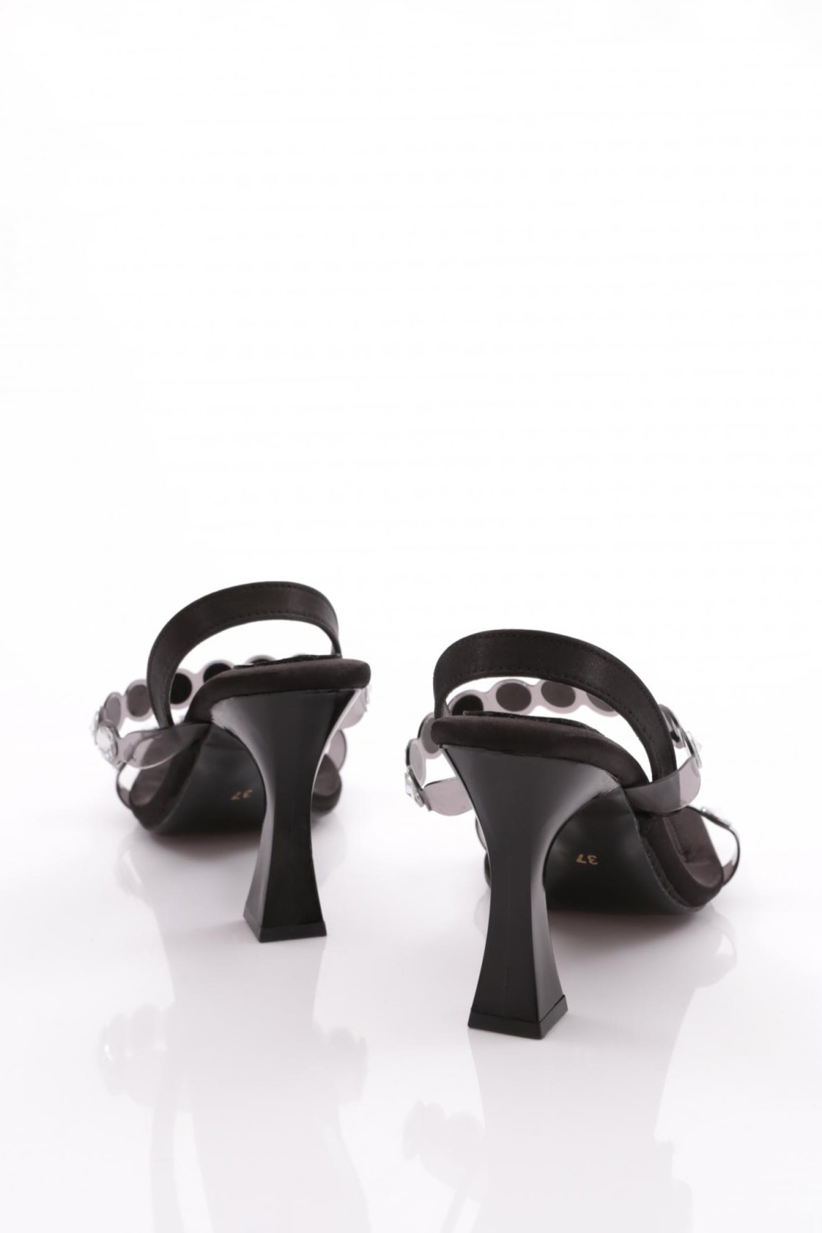 109 Kadin Arkadain Bağlamali Topuklu Abiye Ayakkabi - Görsel 4