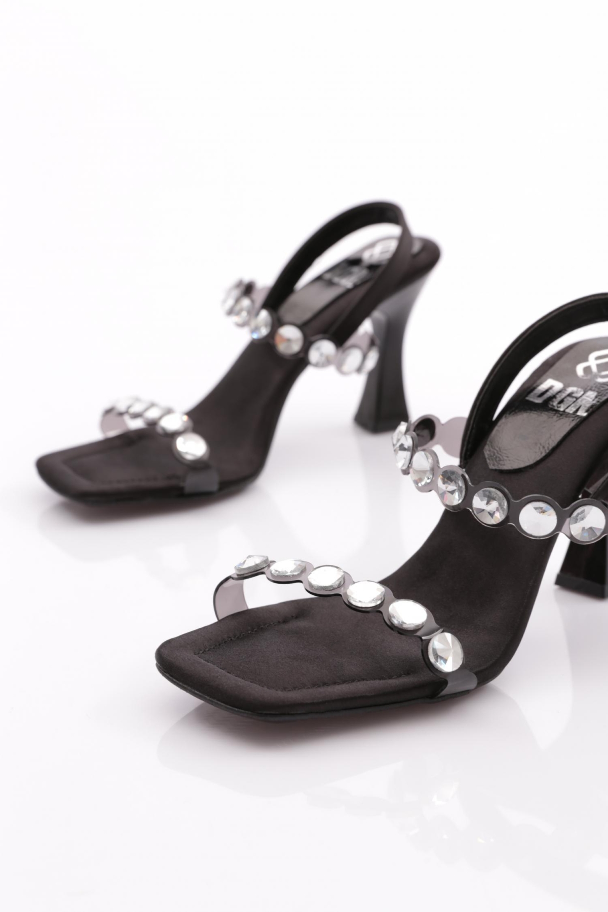 109 Kadin Arkadain Bağlamali Topuklu Abiye Ayakkabi - Görsel 5