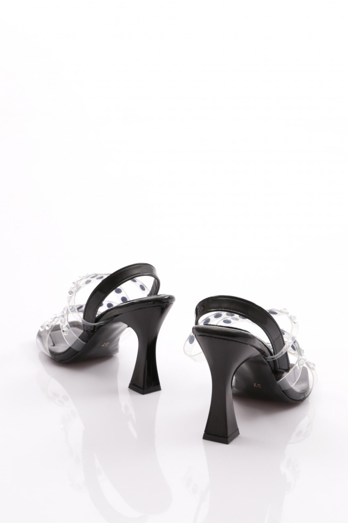 108 Kadin Arkadan Bağlamali Topuklu Abiye Ayakkabi - Görsel 4