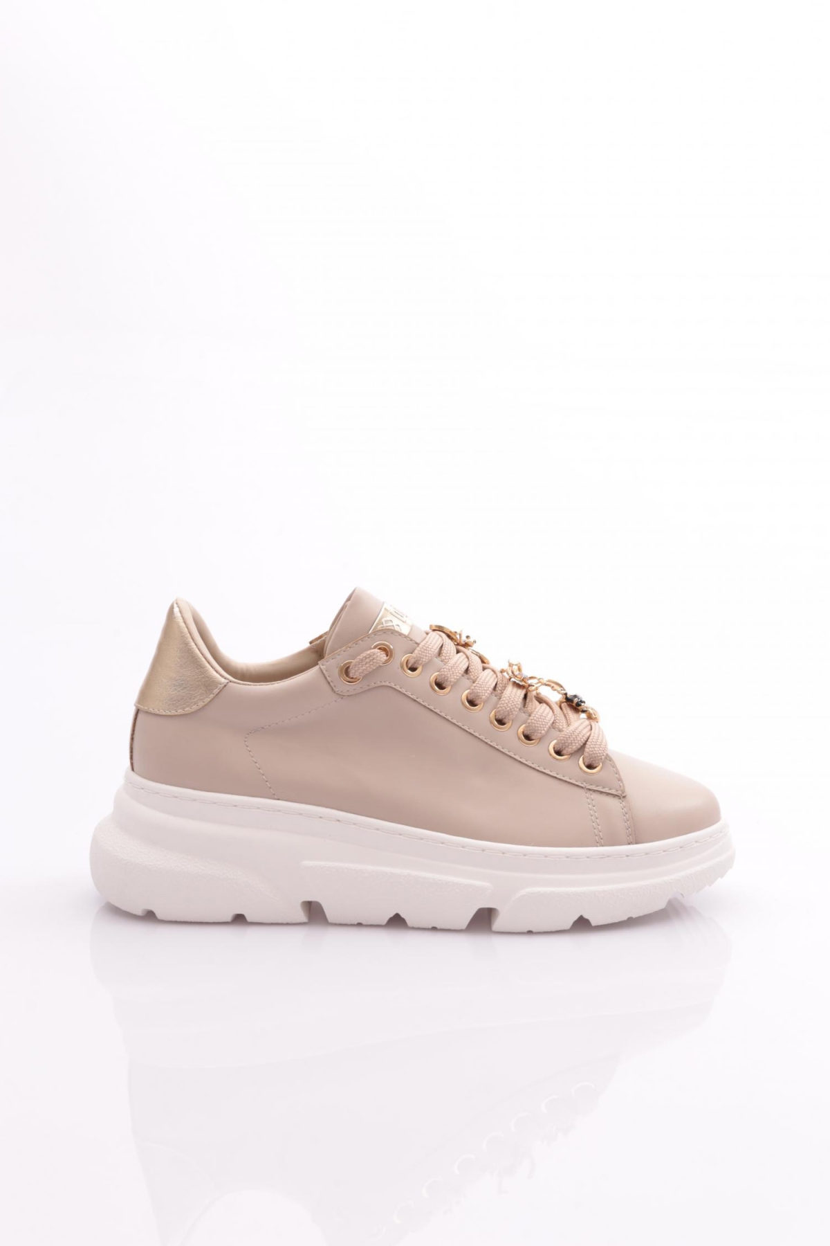 Es852 Kadin Kalin Taban Ari Tokali Sneakers Ayakkabi - Görsel 2