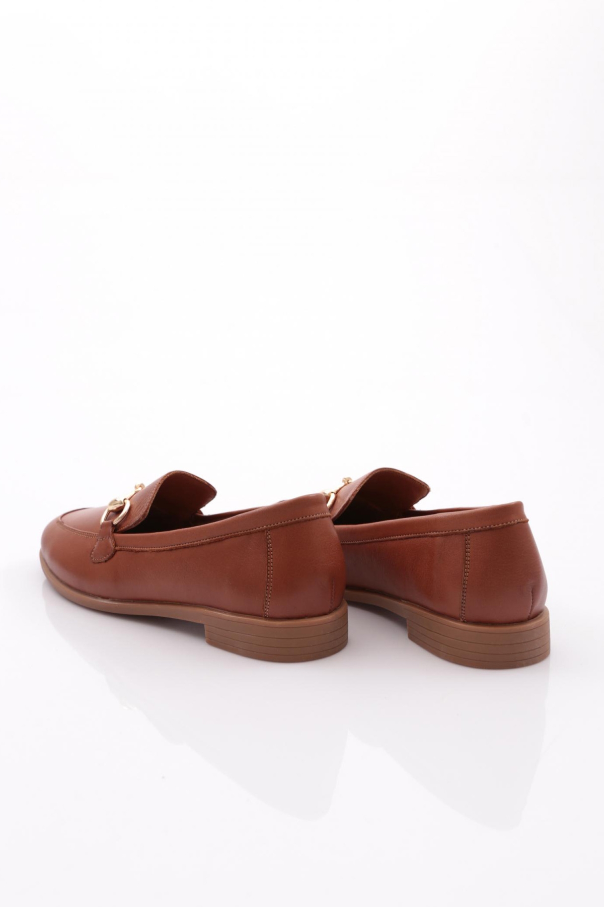1850 Kadin Metal Aksesuarli Loafer Ayakkabi - Görsel 4