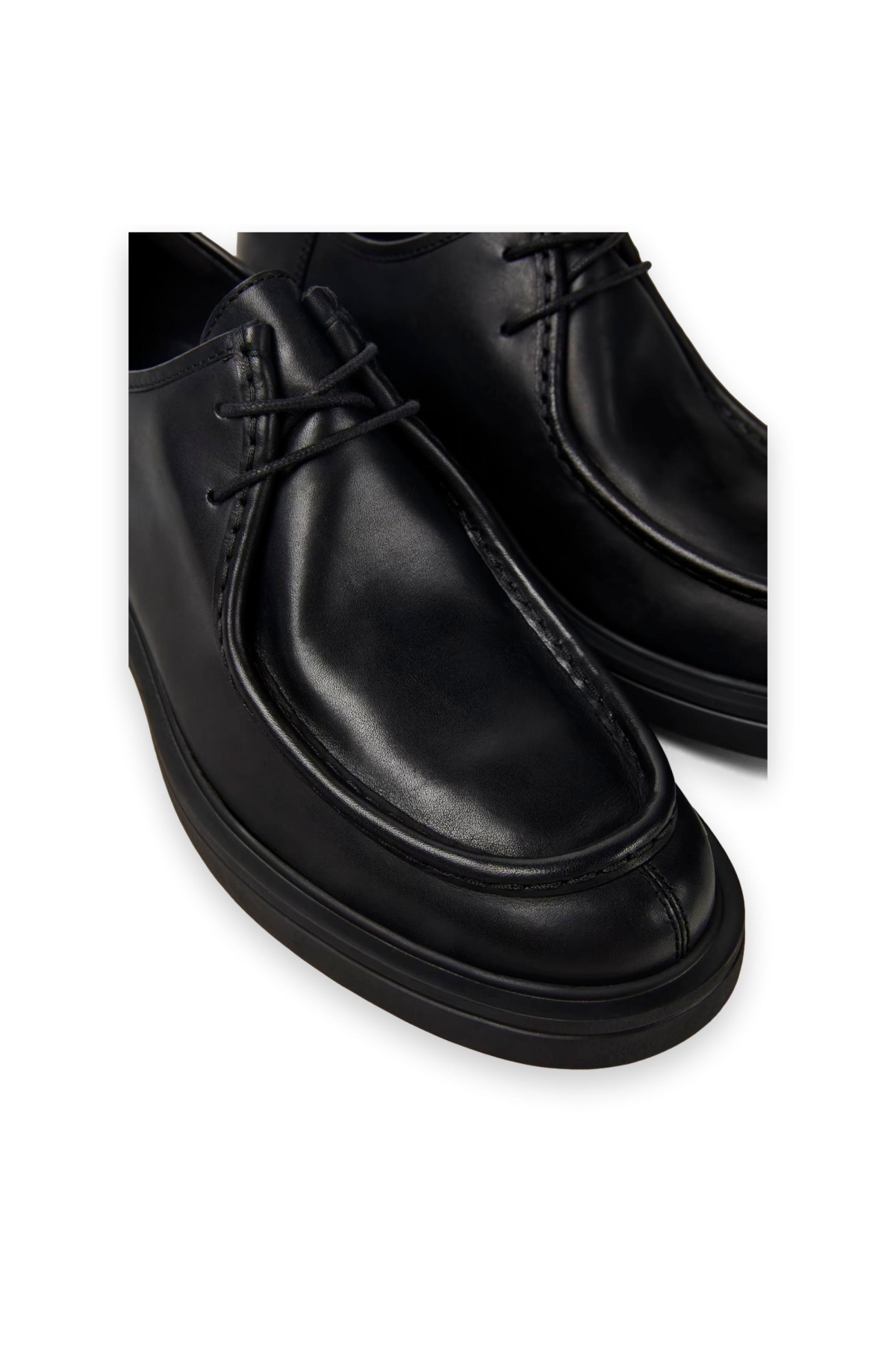 K100999 Norman Deri Siyah Erkek Ayakkabı - Görsel 3