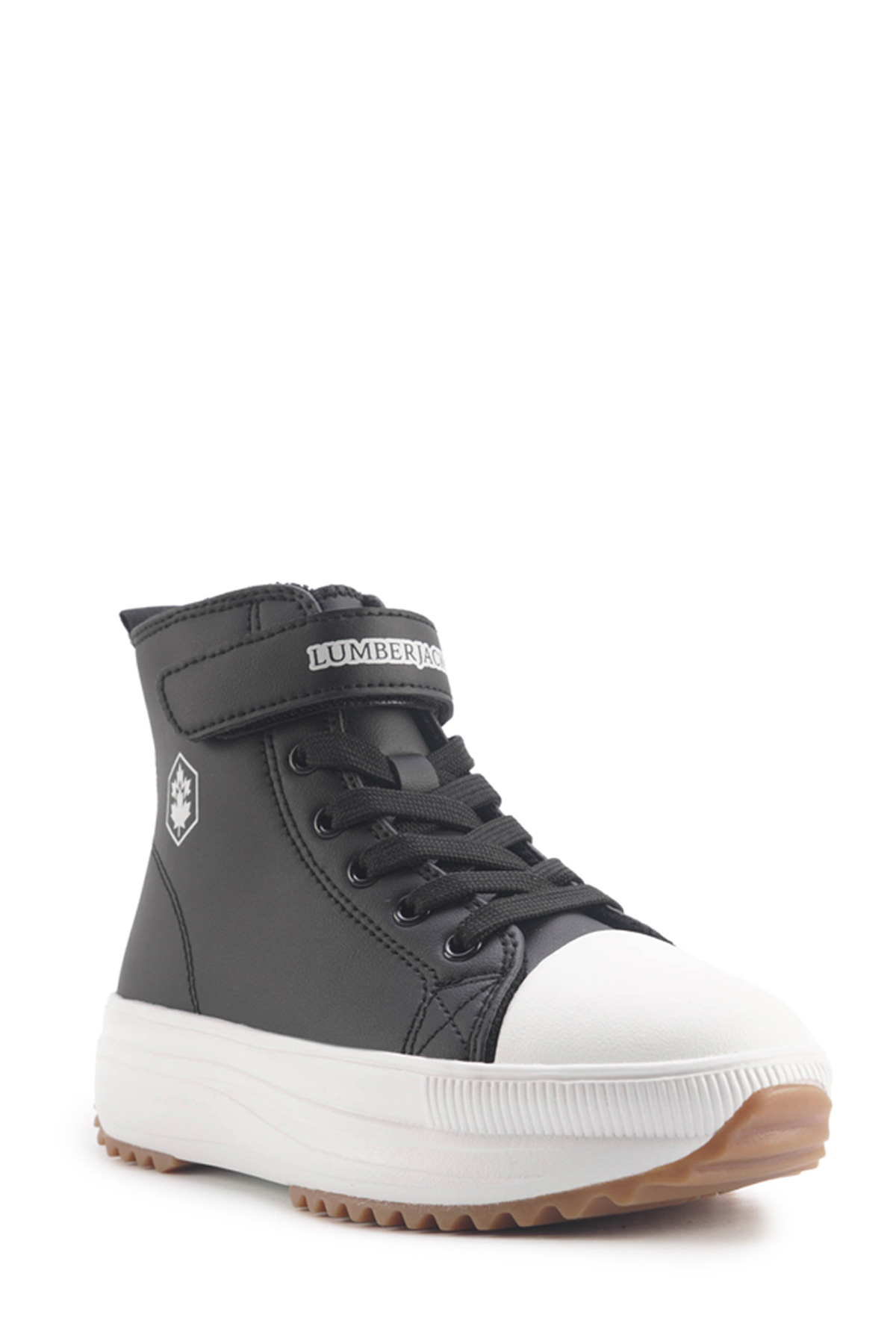 NELLY PU 4PR Siyah Kız Çocuk High Sneaker - Görsel 3