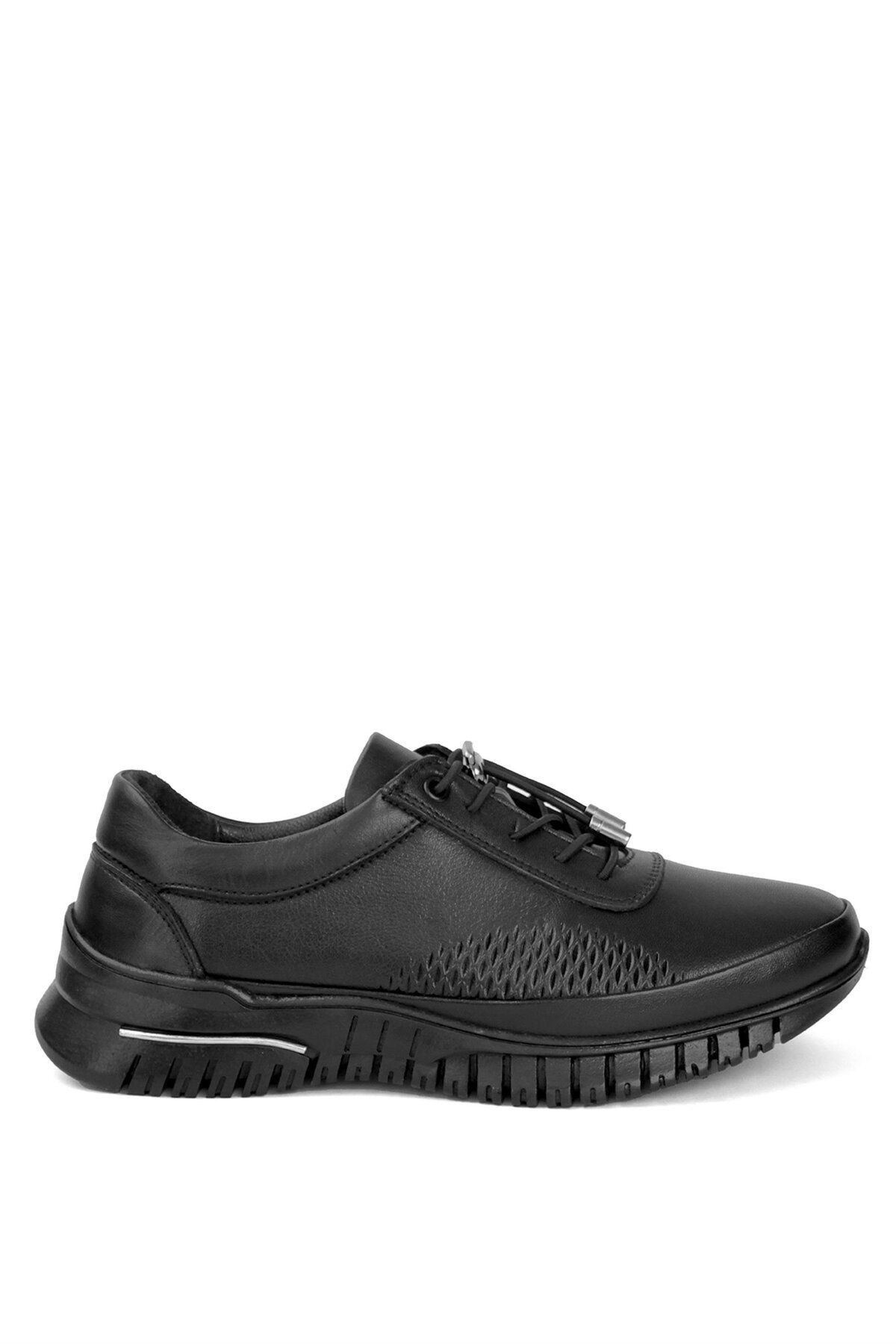 9407 Kadın Hakiki Deri Casual Ayakkabı Siyah - Görsel 2