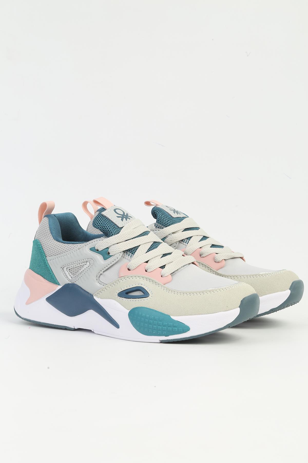 ® Gri Kadın Spor Ayakkabı İTHAL BNI-11109 - Görsel 3