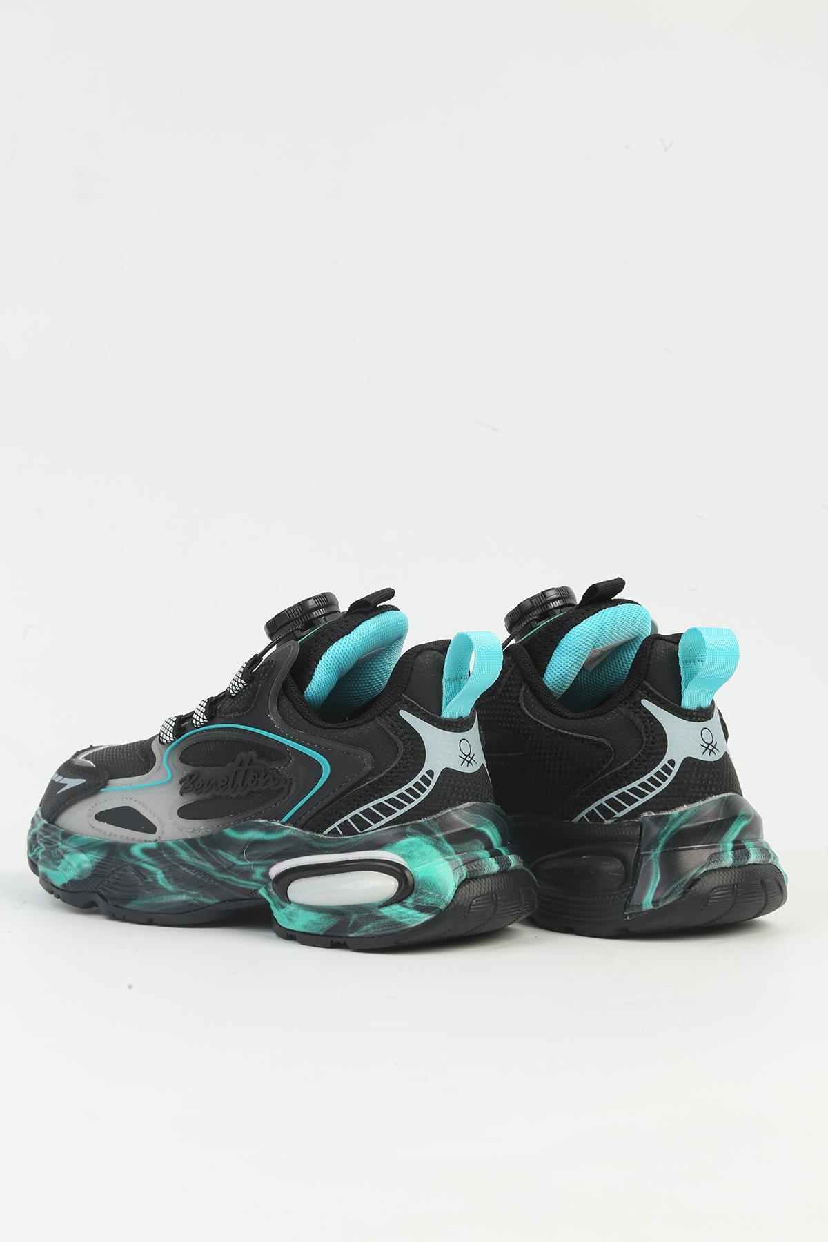 ® Siyah Çocuk Spor Ayakkabı İTHAL BNI-11094 - Görsel 5