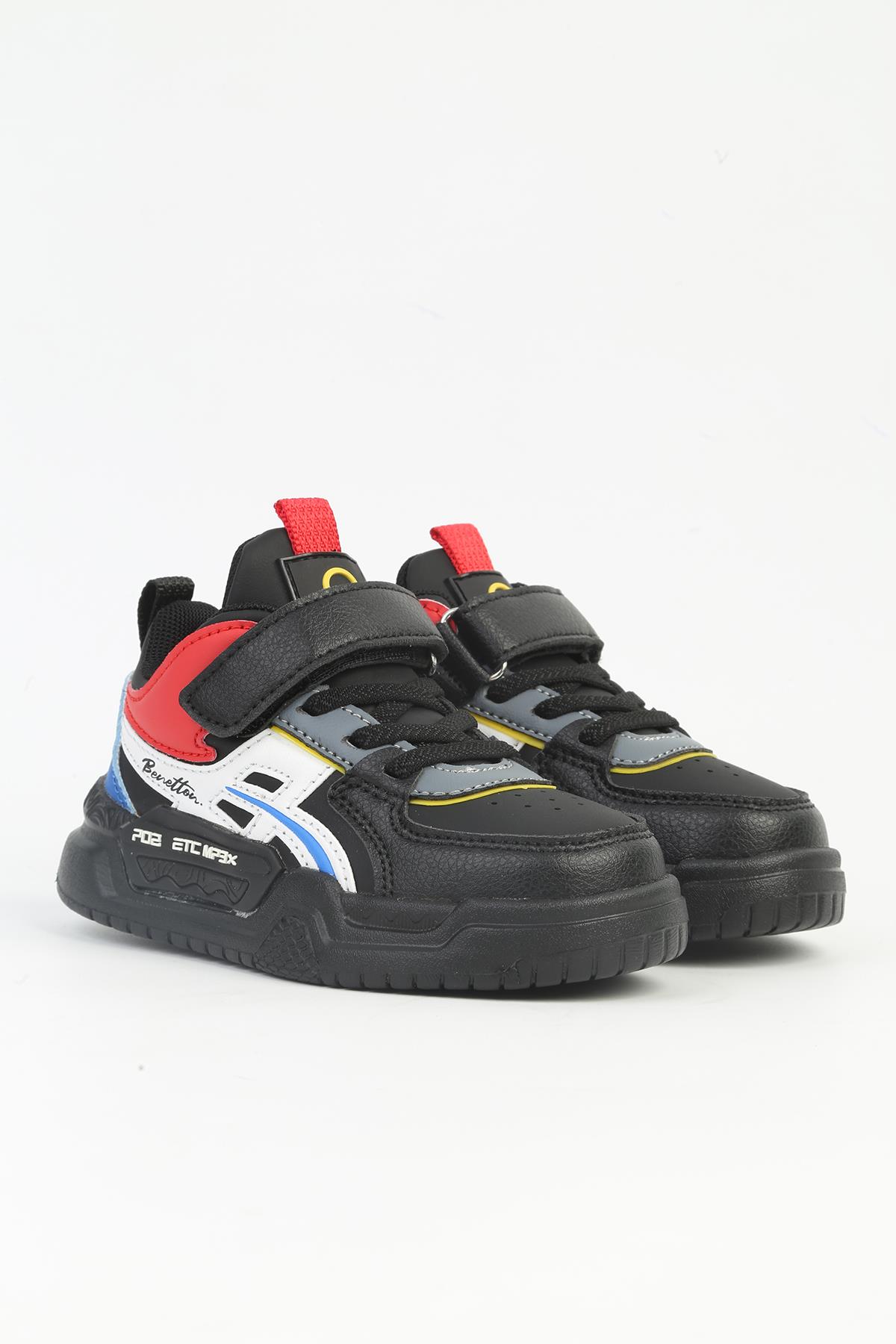 ® Siyah Çocuk Spor Ayakkabı İTHAL BNI-11092 - Görsel 3