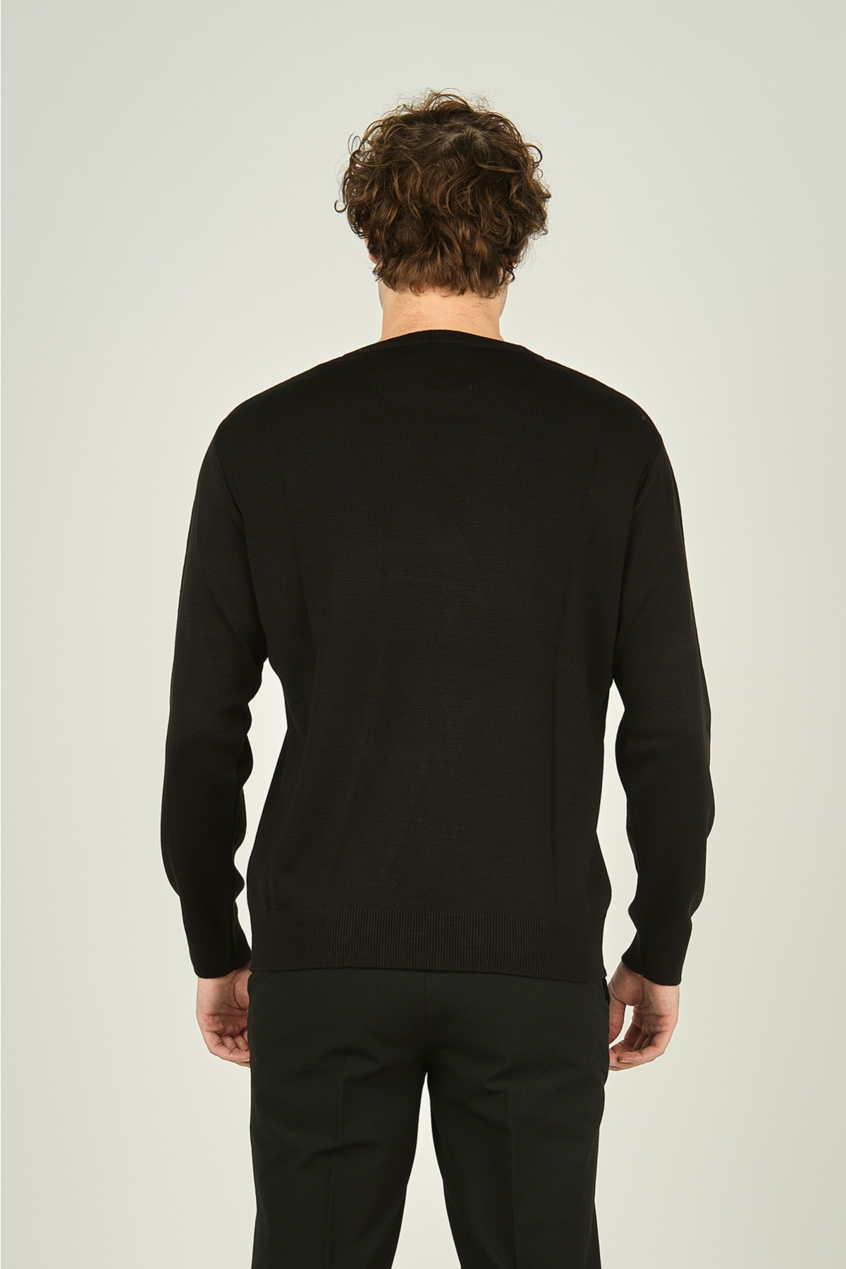 Erkek Bisiklet Yaka Yün Kazak 1025 Siyah Fiyatları | Flo