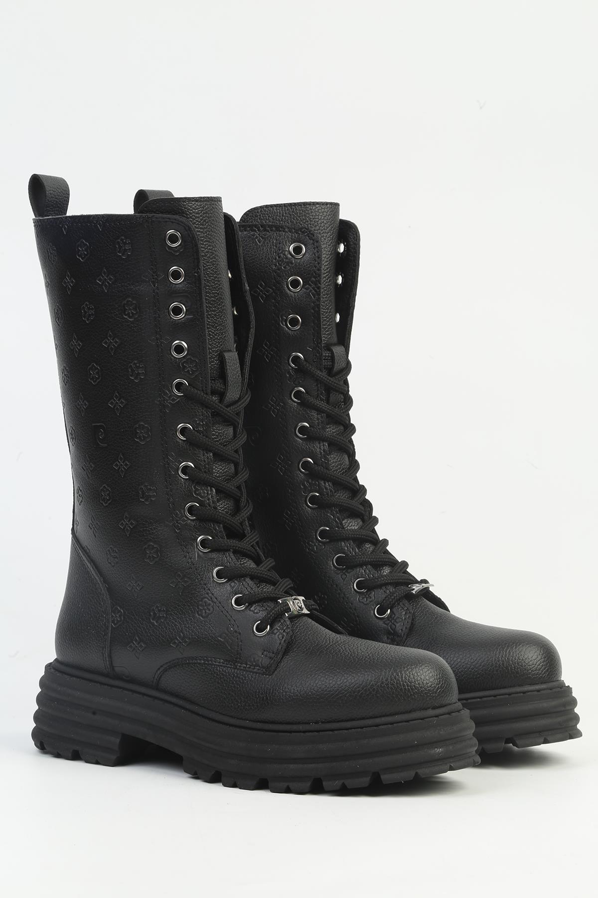 ® PC-54142 - 3076 Siyah Kadın Çizme - Görsel 3