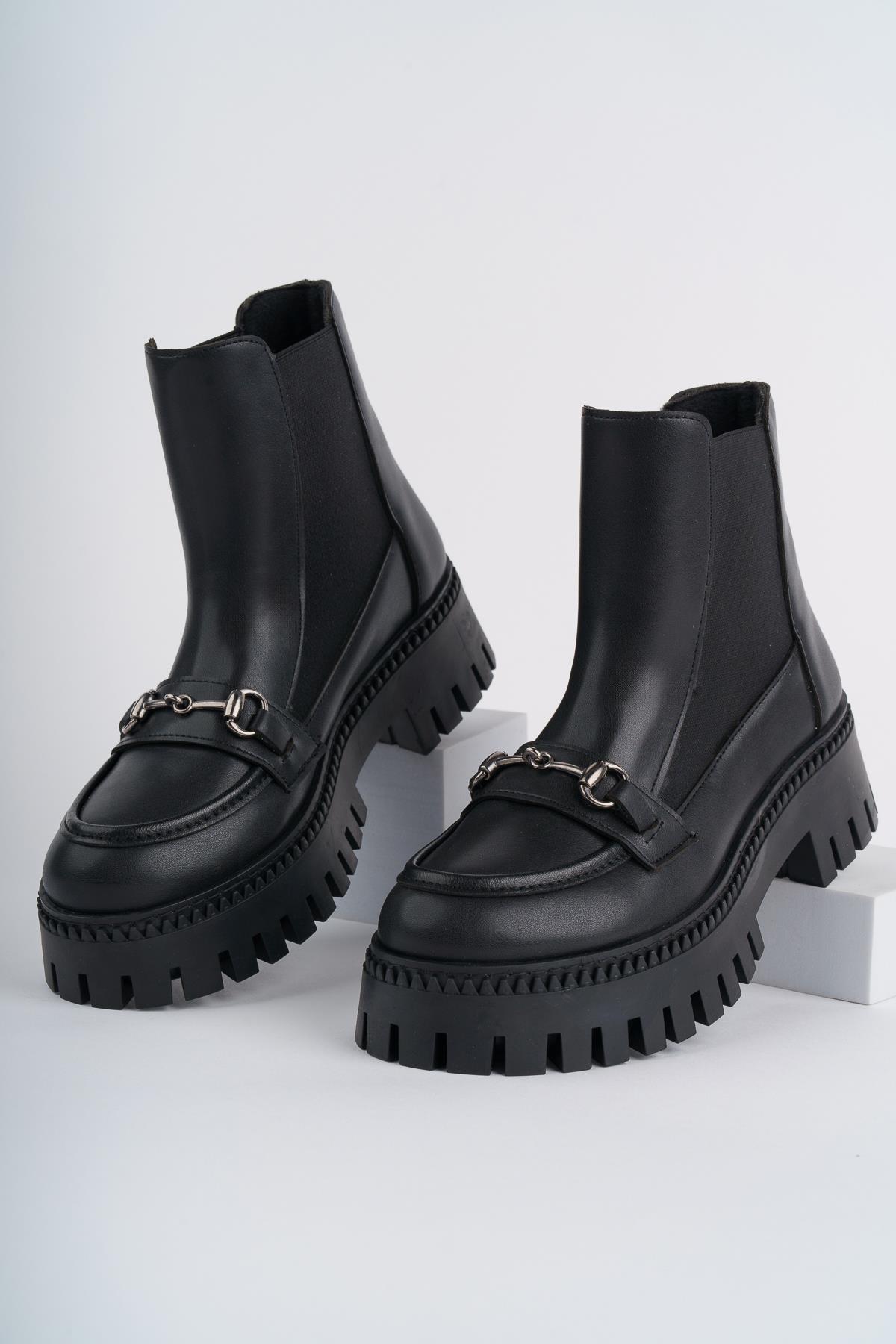 VESPER Garantili Tokalı Kalın Taban Kadın Chelsea Bot - Görsel 3