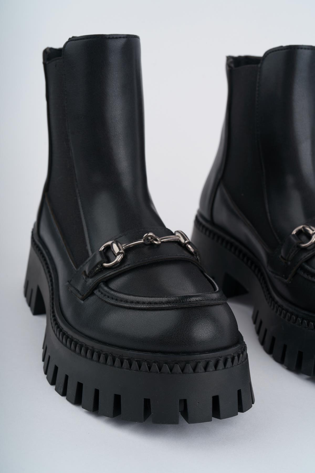 VESPER Garantili Tokalı Kalın Taban Kadın Chelsea Bot - Görsel 6