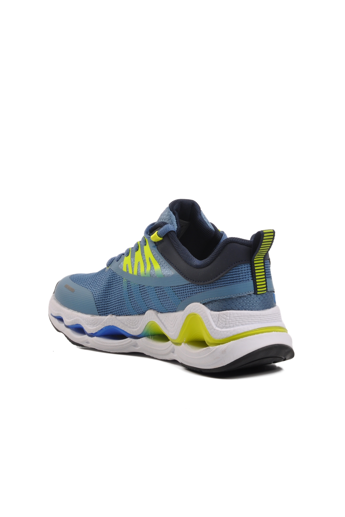 24417 Mavi Hafif Fileli Erkek Spor Ayakkabı - Görsel 5