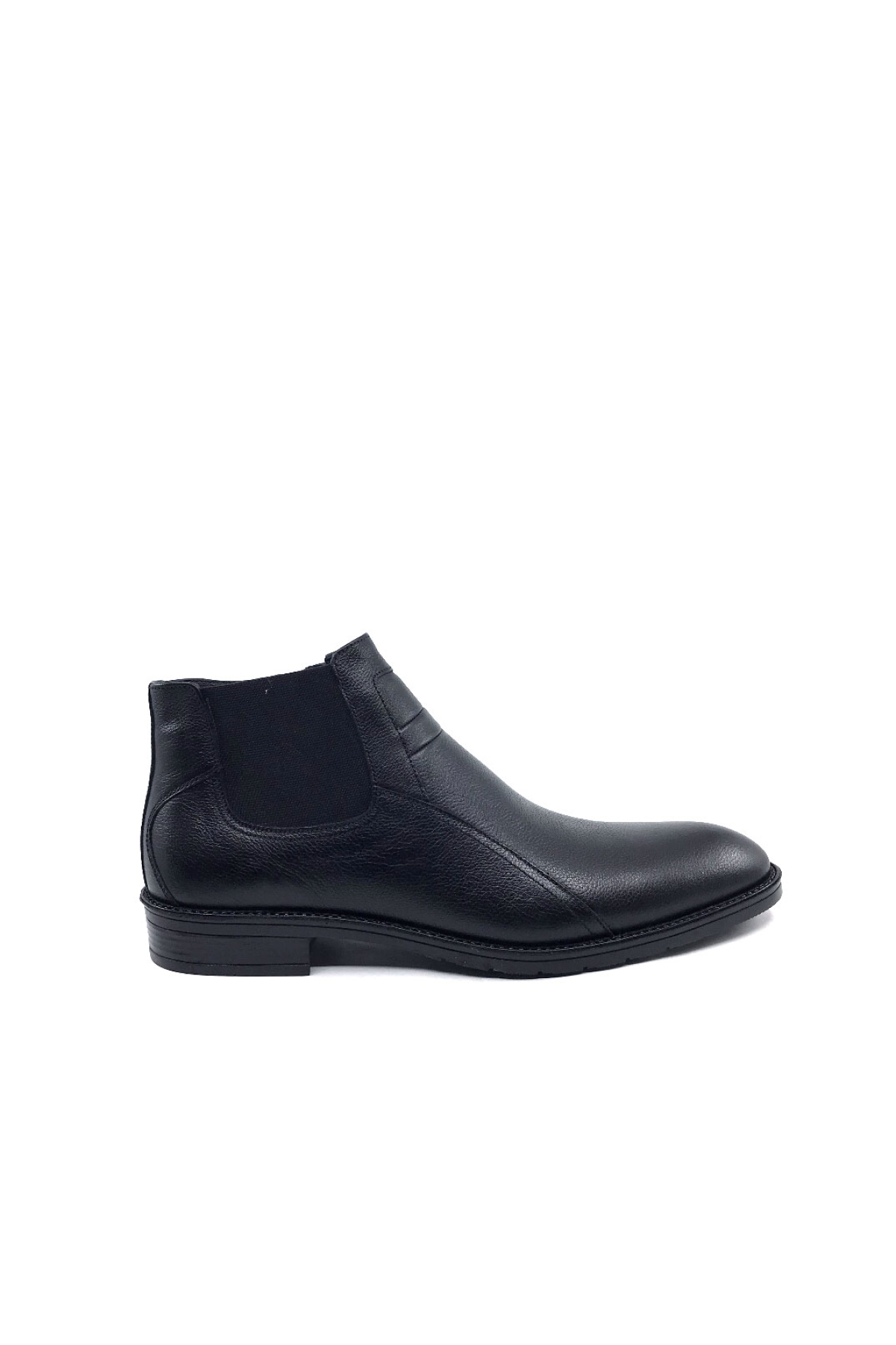 2023 Siyah İçi Kürklü Hakiki Deri Erkek Klasik Bot - Görsel 2