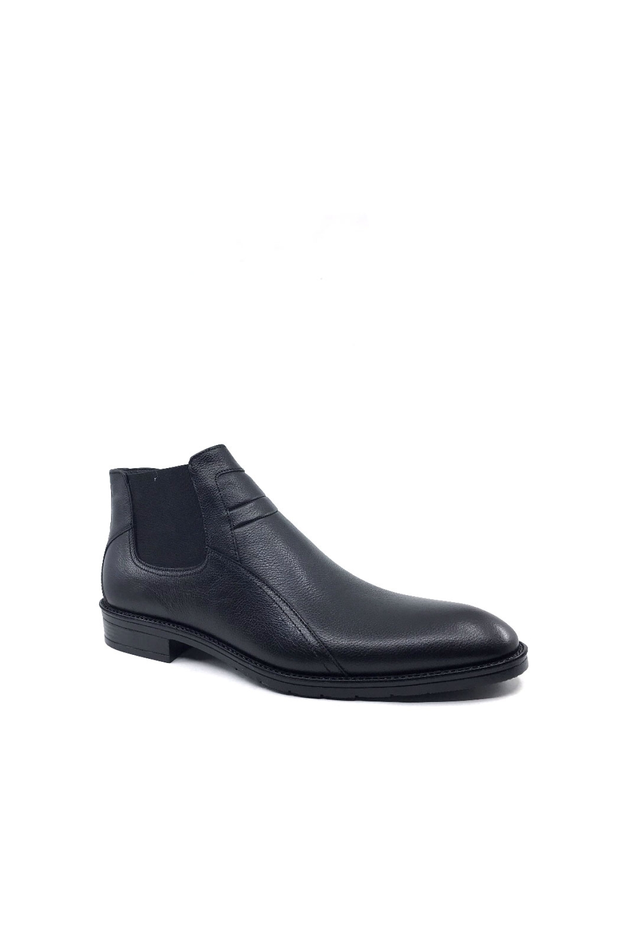 2023 Siyah İçi Kürklü Hakiki Deri Erkek Klasik Bot - Görsel 3