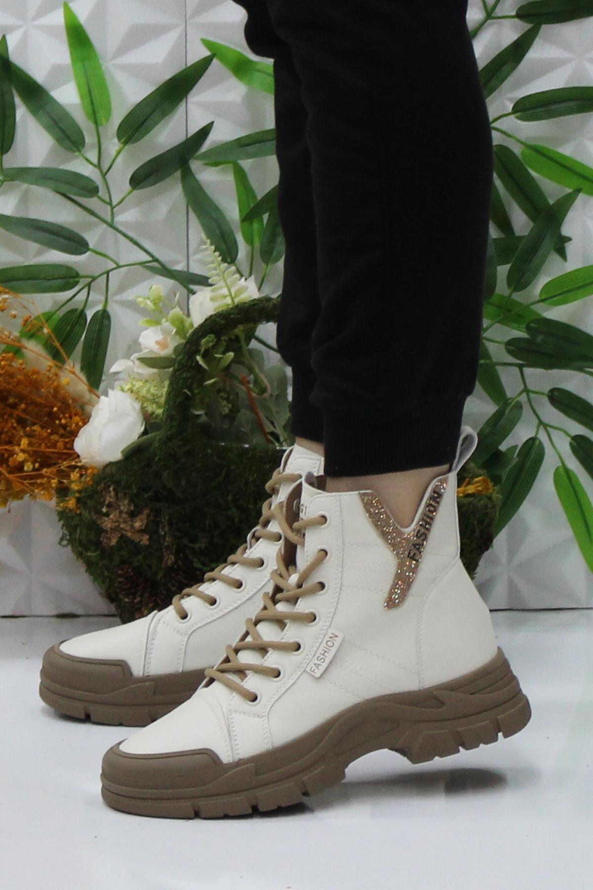 Guja 24K310-14 Camel Orijinal Ürün Yumuşak Esnek Kaymaz Taban Kadın Bot - Görsel 4