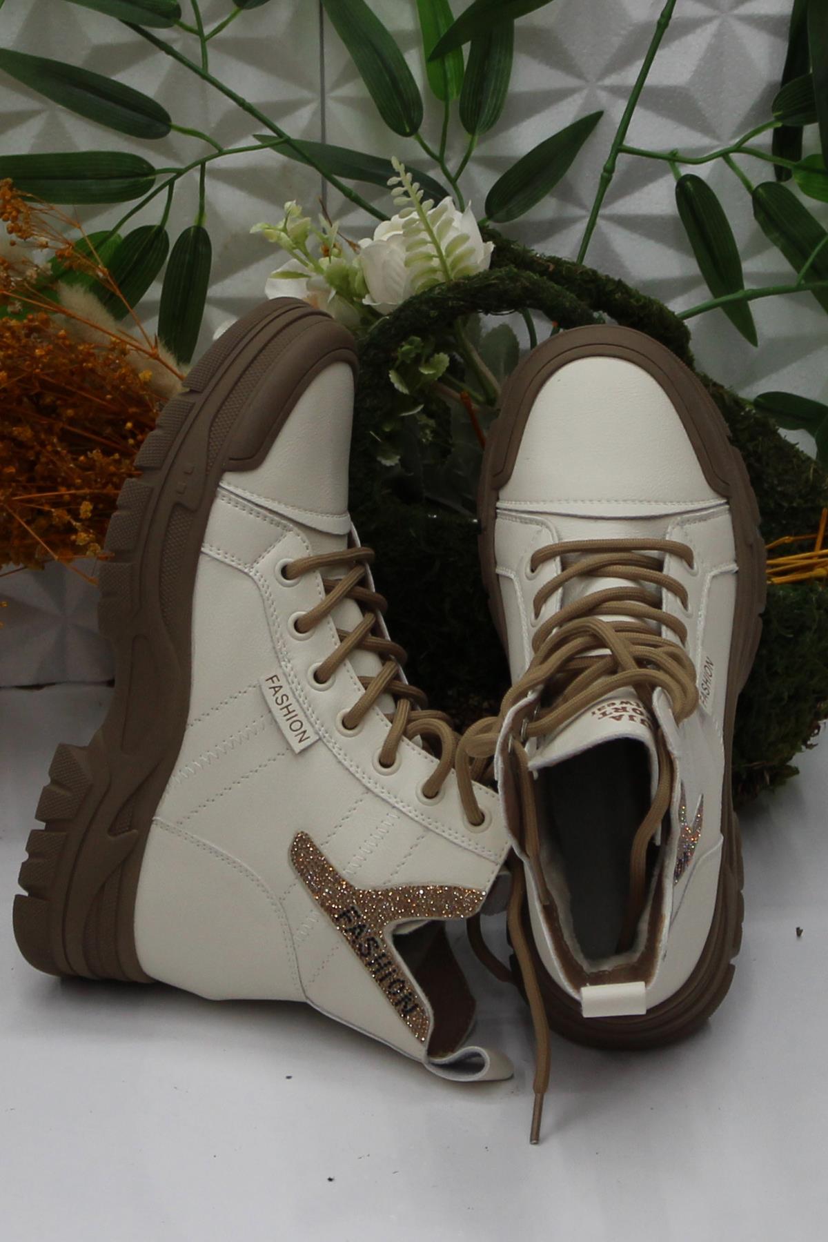 Guja 24K310-14 Camel Orijinal Ürün Yumuşak Esnek Kaymaz Taban Kadın Bot - Görsel 6