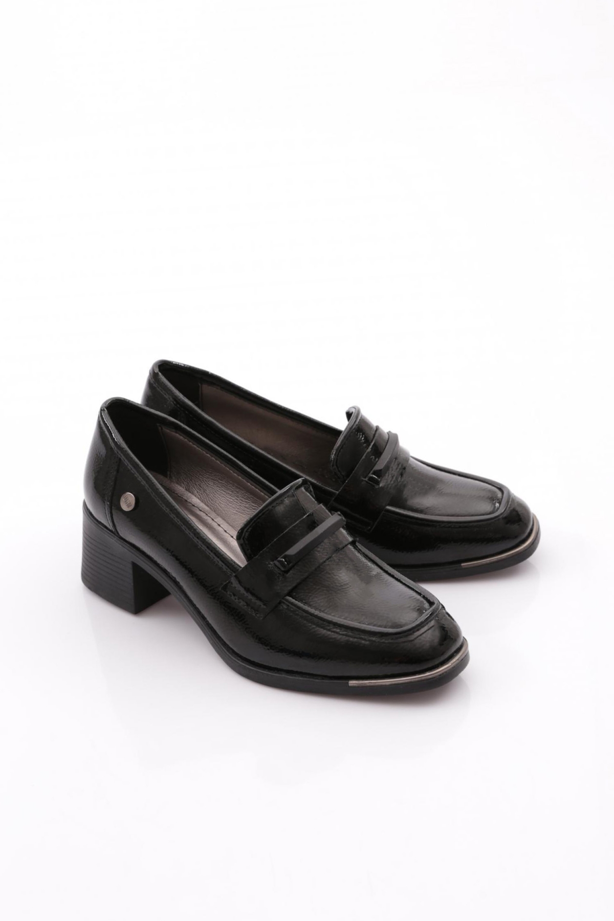 Dgn Dgn Siyah 415 Kadin Tokali Topuklu Ayakkabi Flo'da! Siyah - 3. görsel