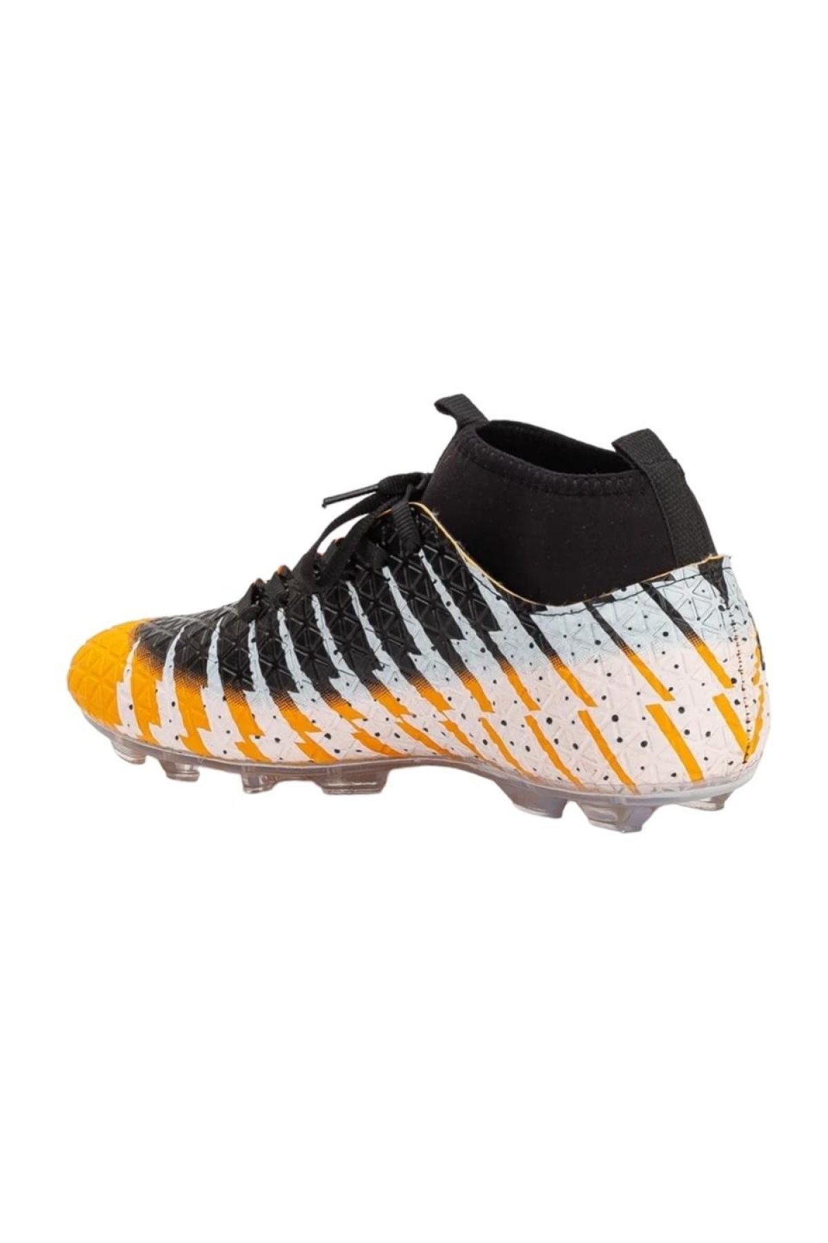 Çoraplı Bilekli Boğazlı Krampon Futbol Ayakkabısı TURUNCU - Görsel 6