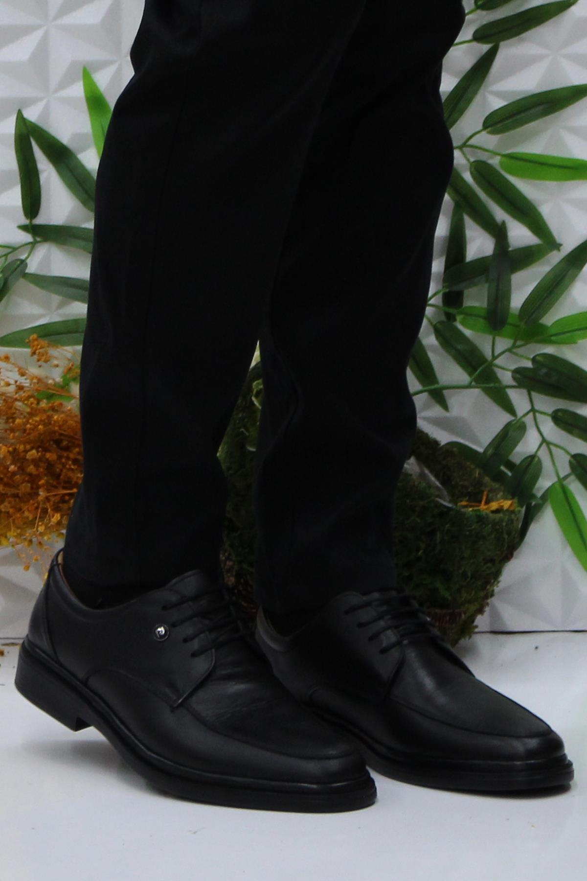 67323 Siyah Comfy Orijinal Ürün Hakiki Deri Erkek Ayakkabı - Görsel 3