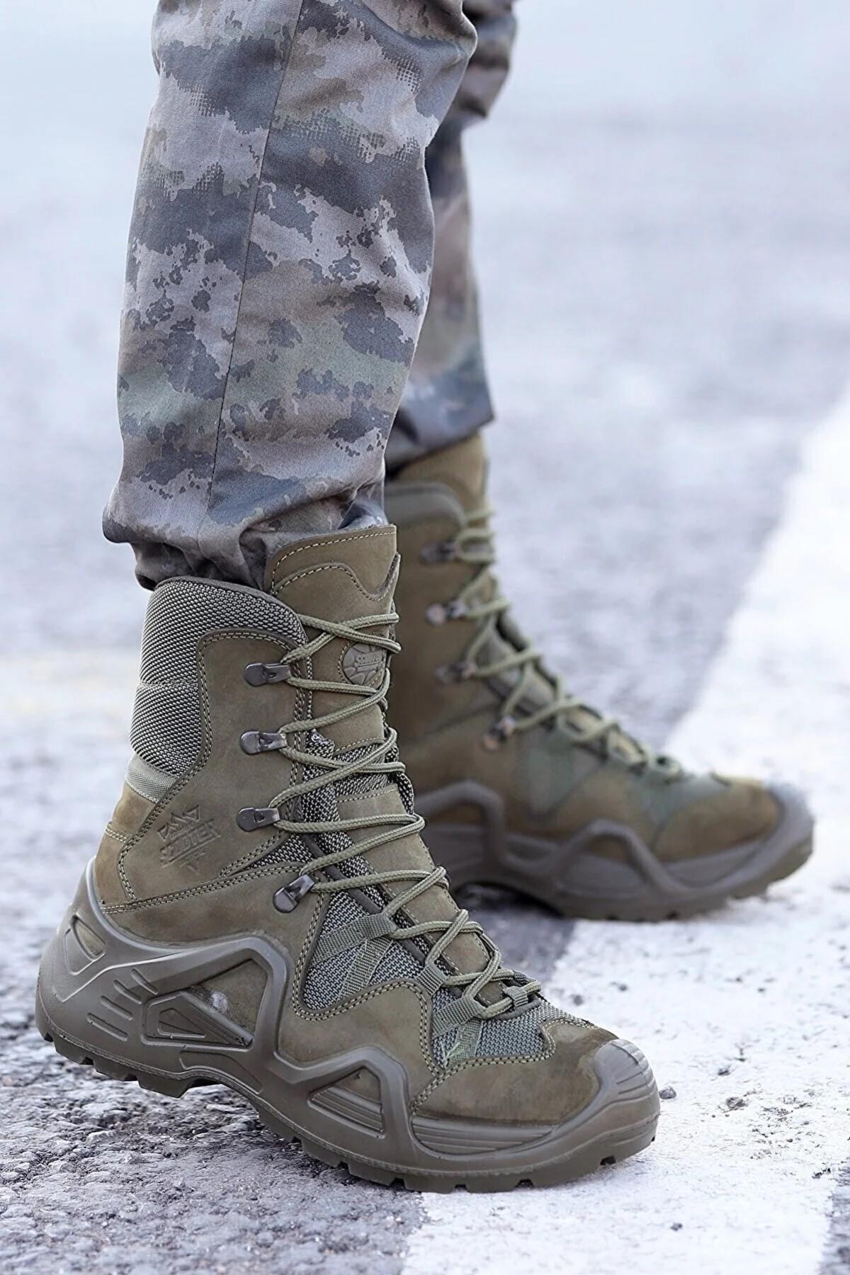 P1490 Hakiki Deri Avcı Botu Askeri Postal Su Geçirmez Erkek Bot - Görsel 1