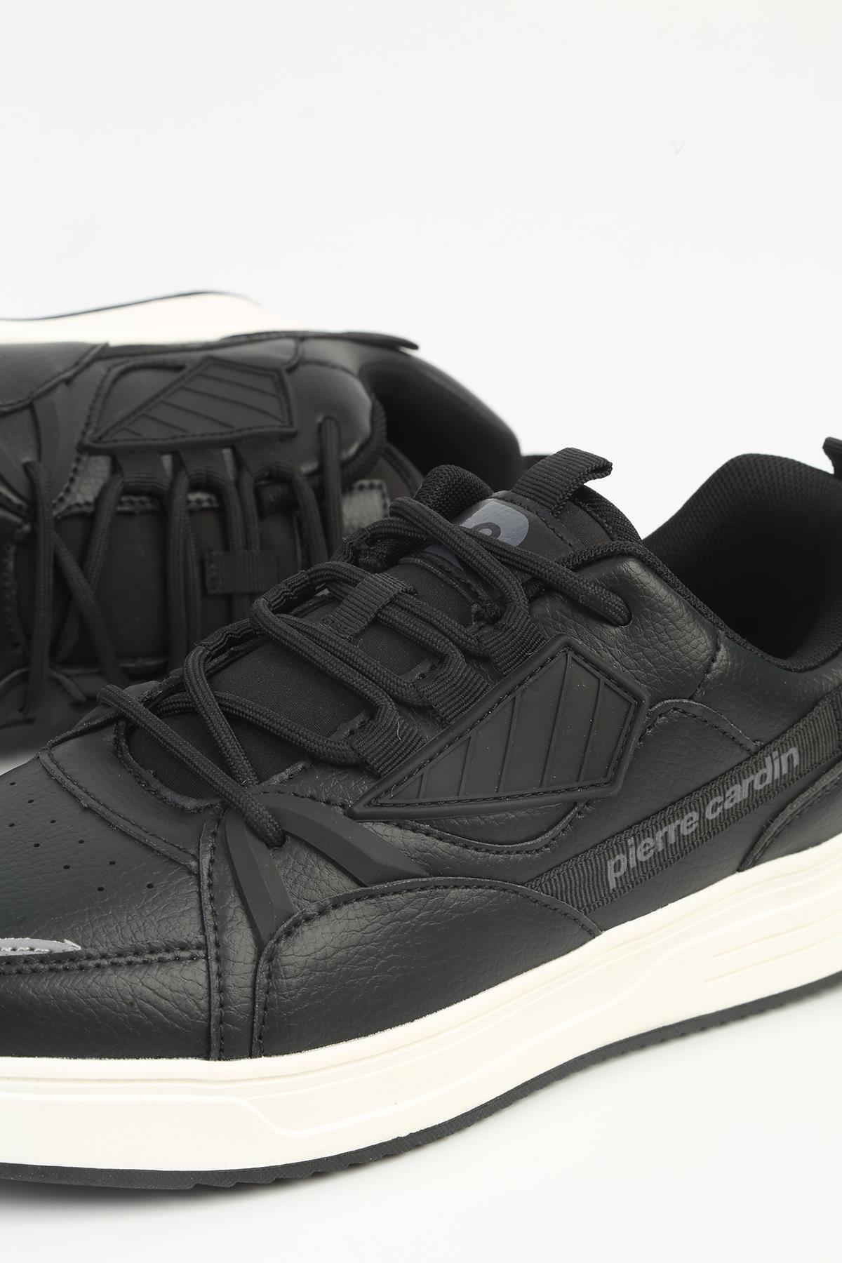 ® Siyah Beyaz Erkek Spor Ayakkabı İTHAL PCI-11023 - Görsel 5