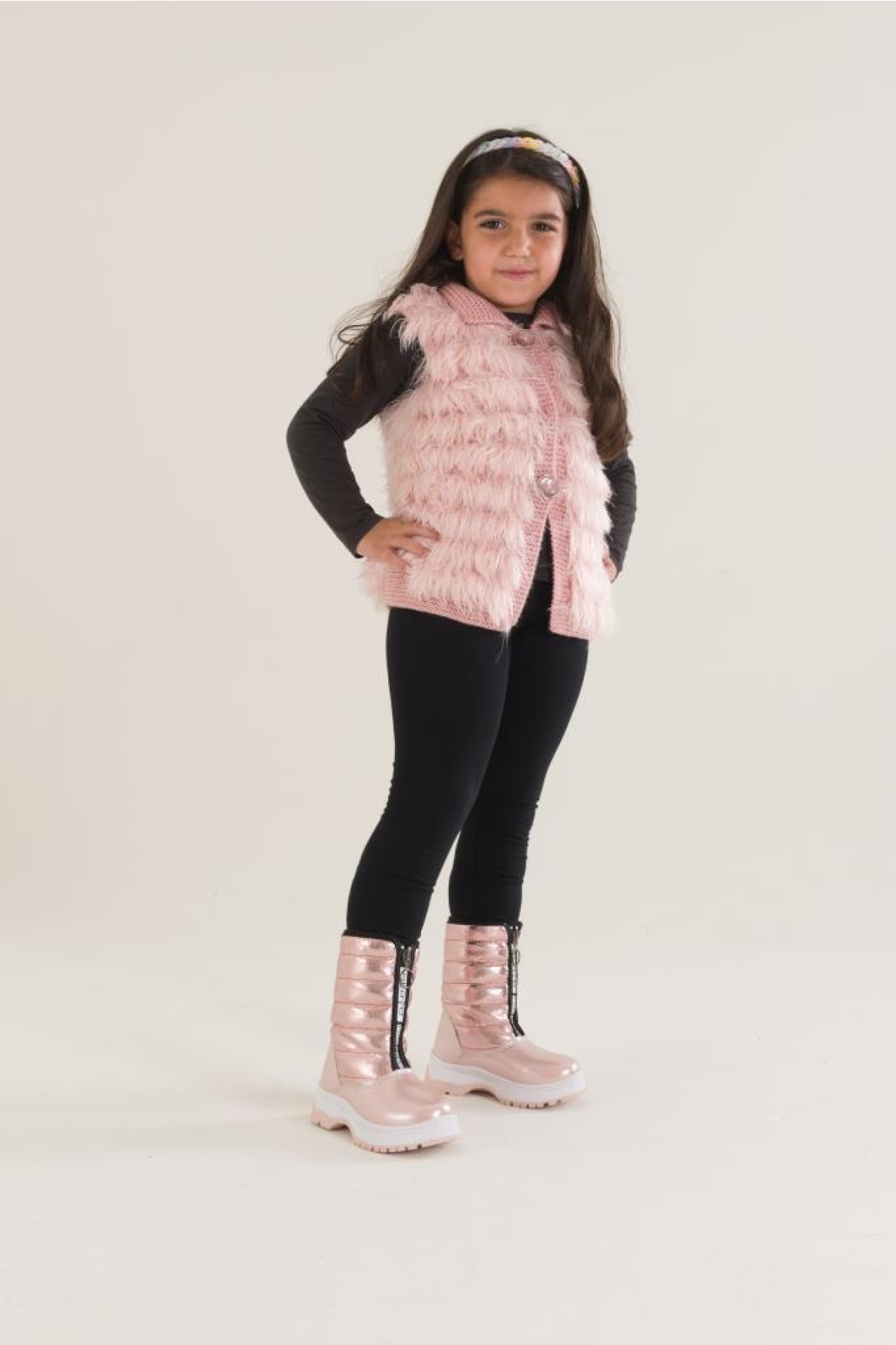 Arzen 02670 Kız Çocuk Termal Kar Çizme Bot - Görsel 4