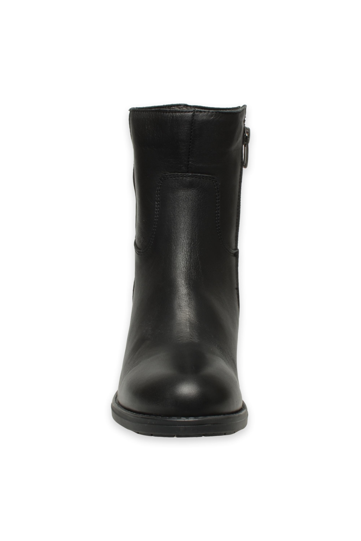 D24Kb-4555 Topuklu Siyah Kadın Bot - Görsel 4