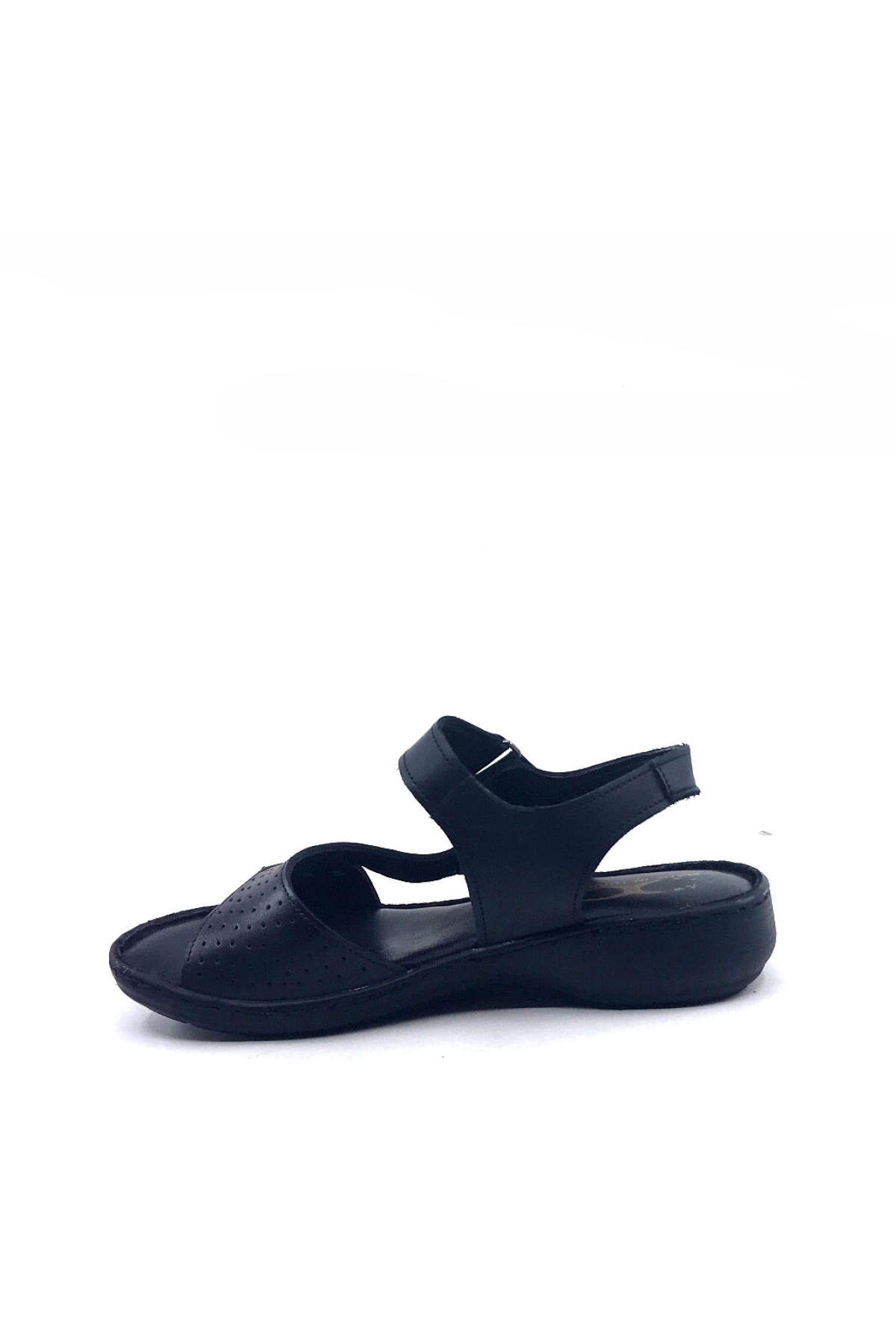Cc 423 Siyah Deri Bayan Sandalet Ayakkabı - Görsel 5