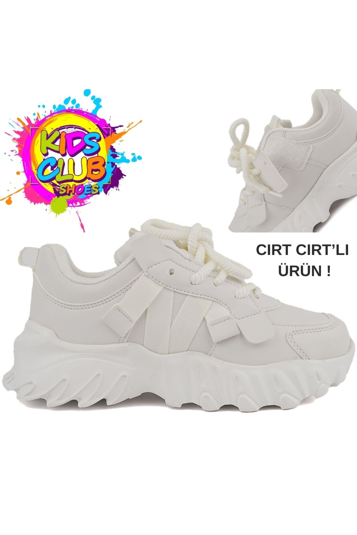 Verom Bağcık Görünümlü Cırt Cırtlı Sneaker Ortopedik Çocuk Spor Ayakkabı - Görsel 4