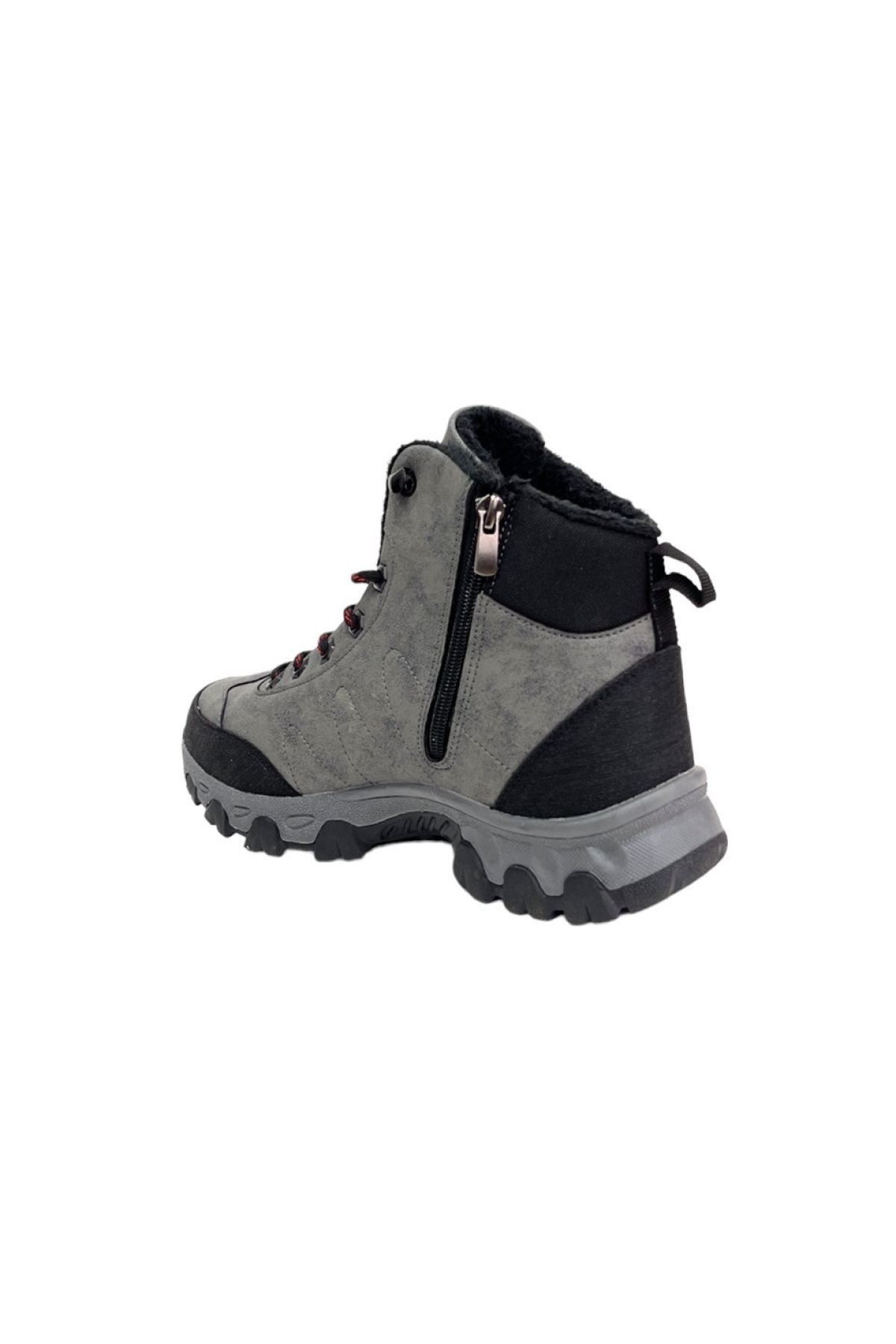 Soğuk Geçirmez Unisex Uzun Outdoor Trekking Bot Ayakkabı GRİ - Görsel 7