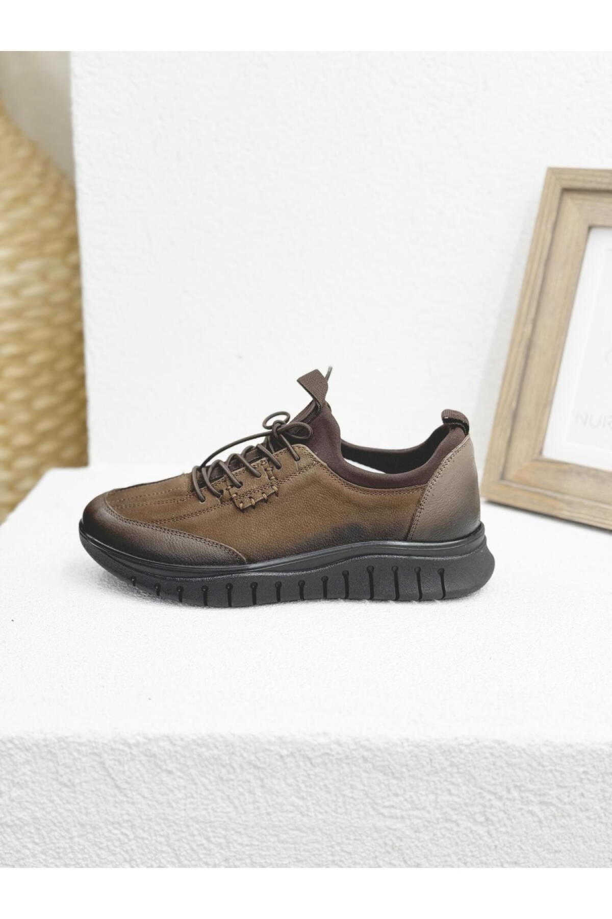 2216670K Kadın Deri Casual Atom Ayakkabı - Görsel 5