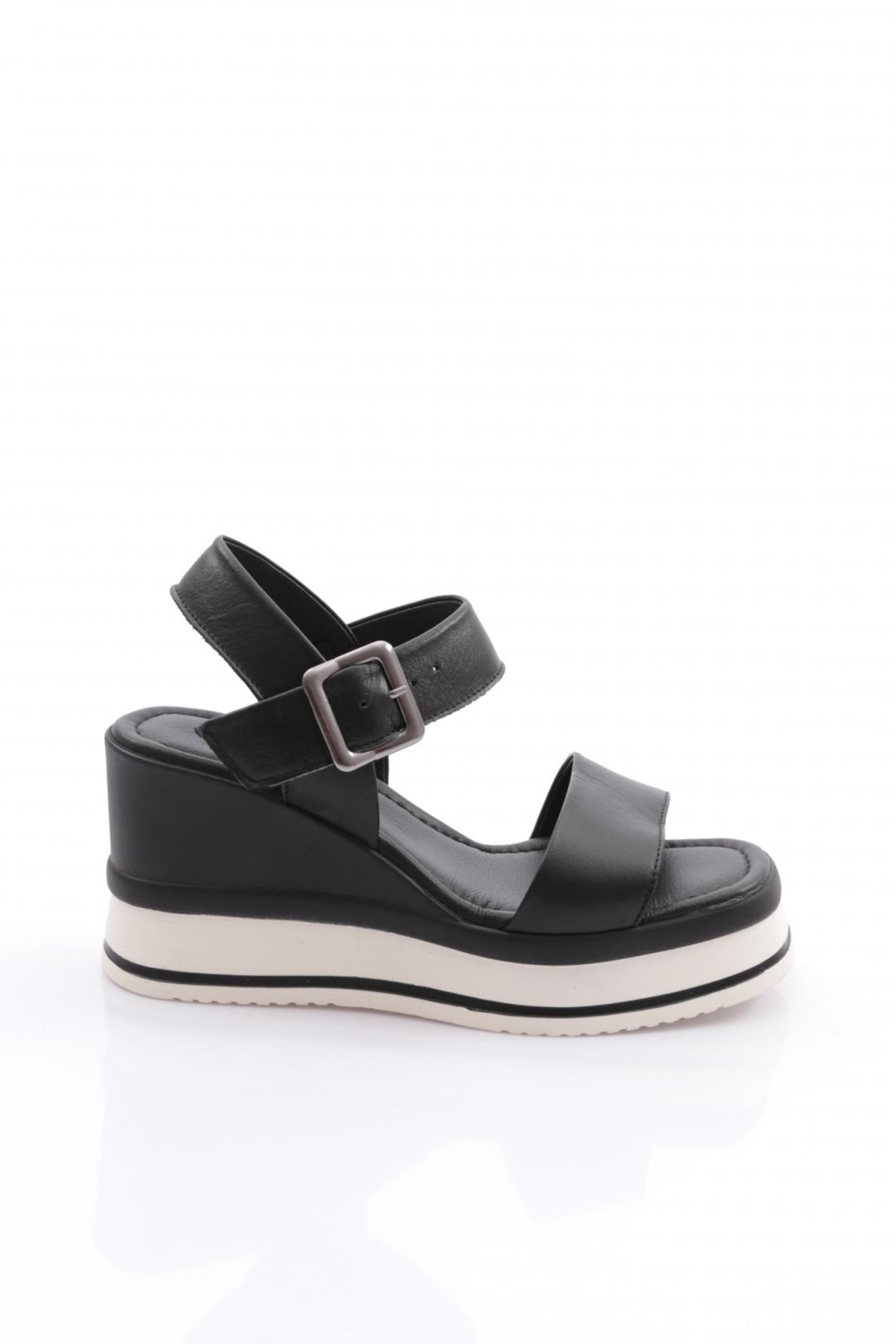 400-24170 Kadin Mega Kalin Taban Sandalet - Görsel 2