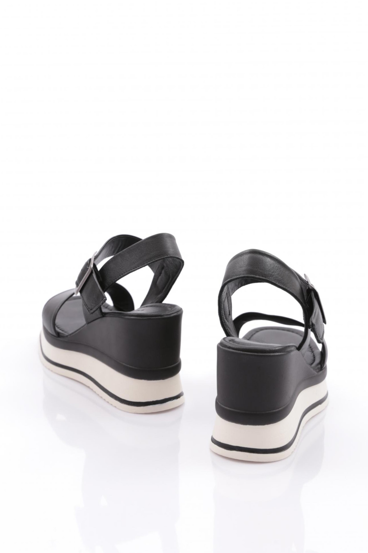 400-24170 Kadin Mega Kalin Taban Sandalet - Görsel 4