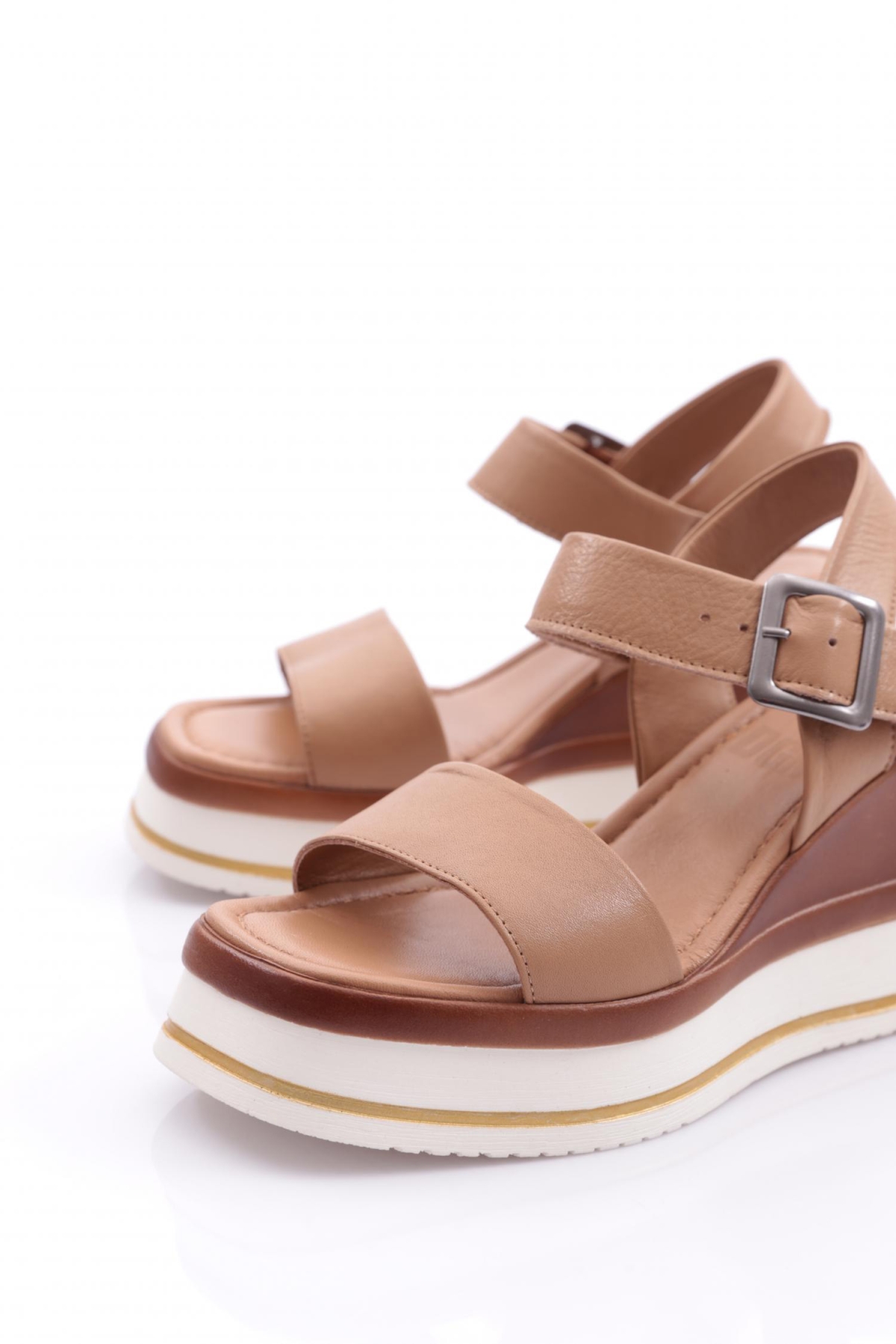 400-24170 Kadin Mega Kalin Taban Sandalet - Görsel 5