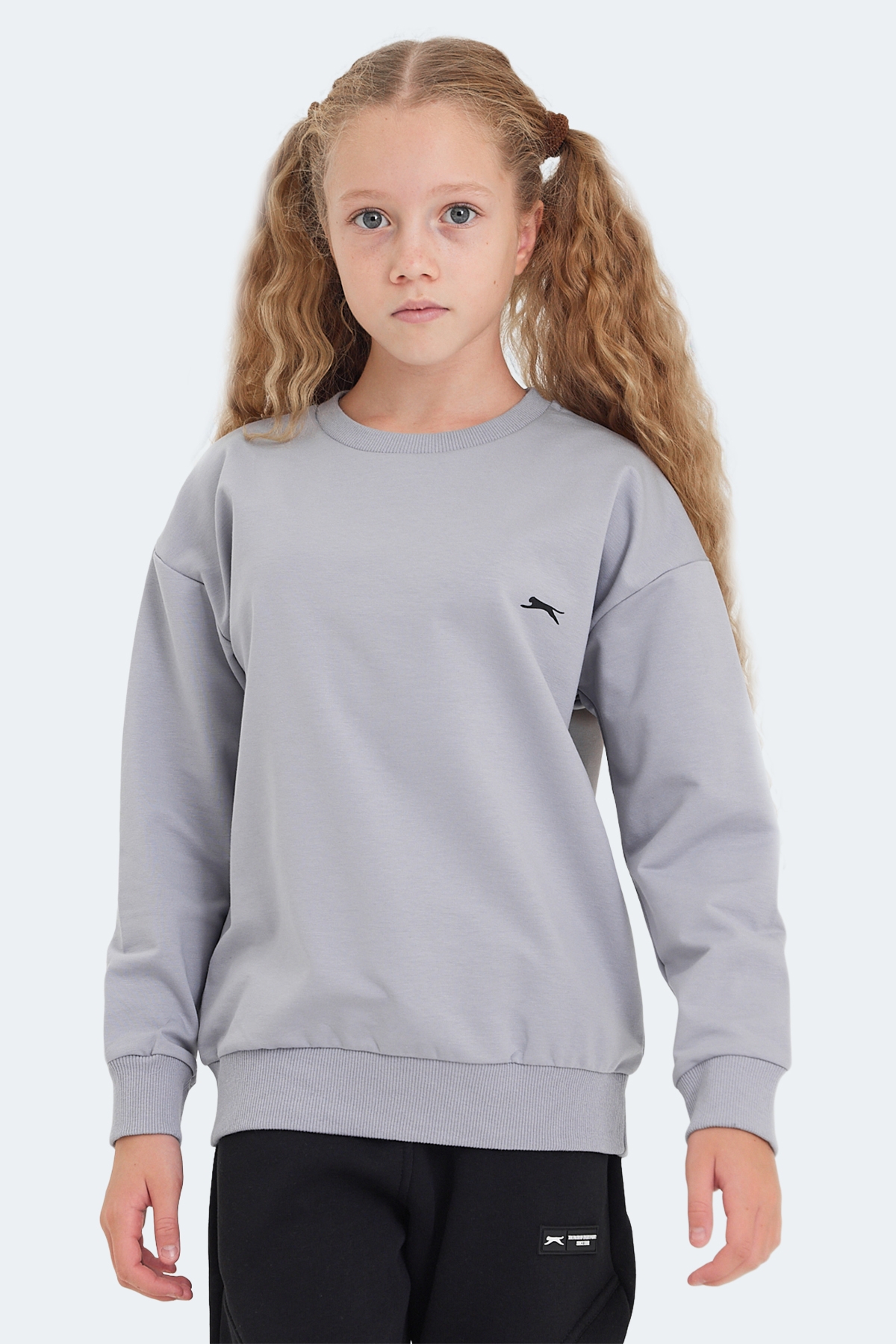 LUPPA Unisex Çocuk Sweatshirt Taş Gri