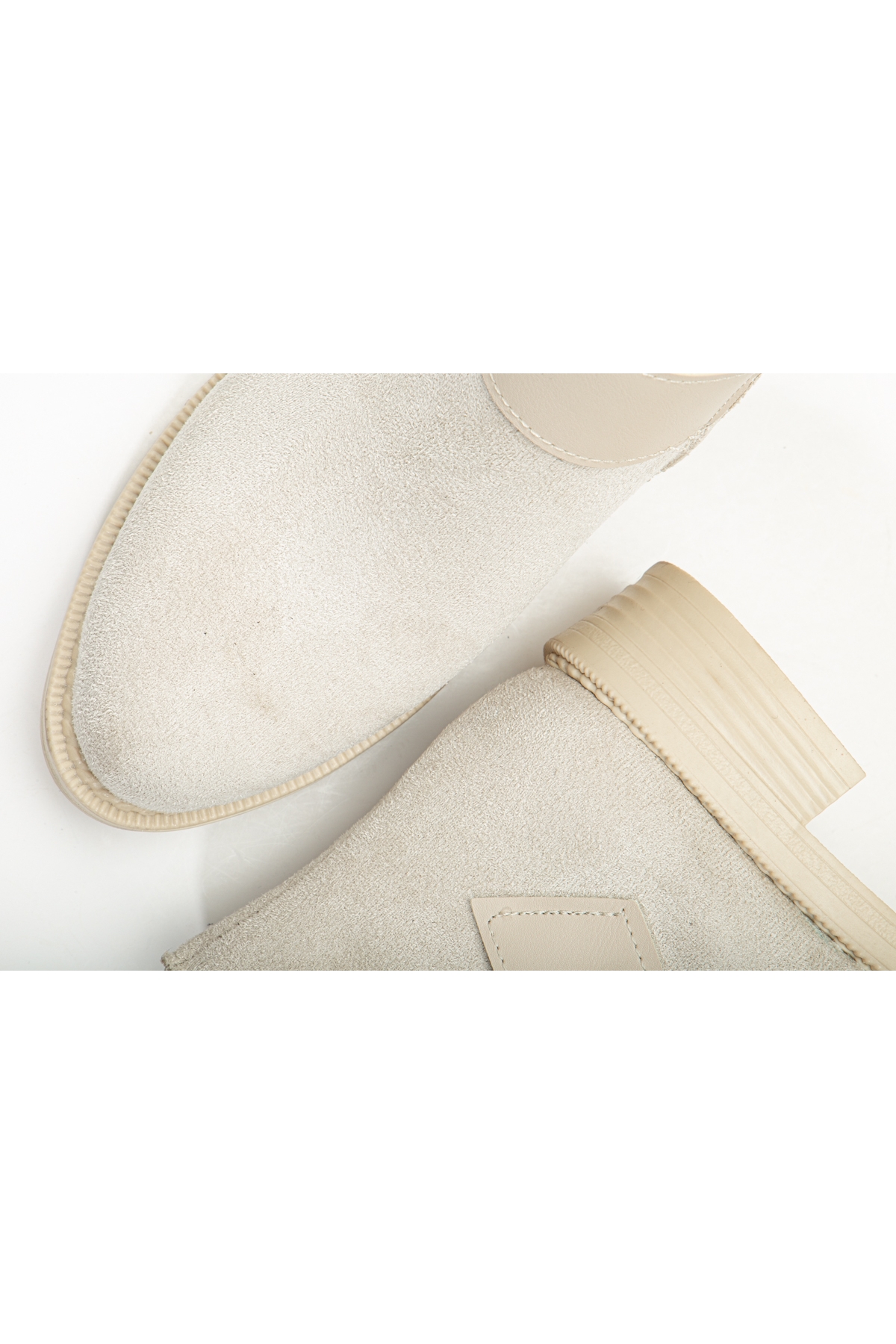 Kadın Ten Süet Termo Taban Tokalı Fermuarlı Kısa Topuklu Bot - Görsel 5