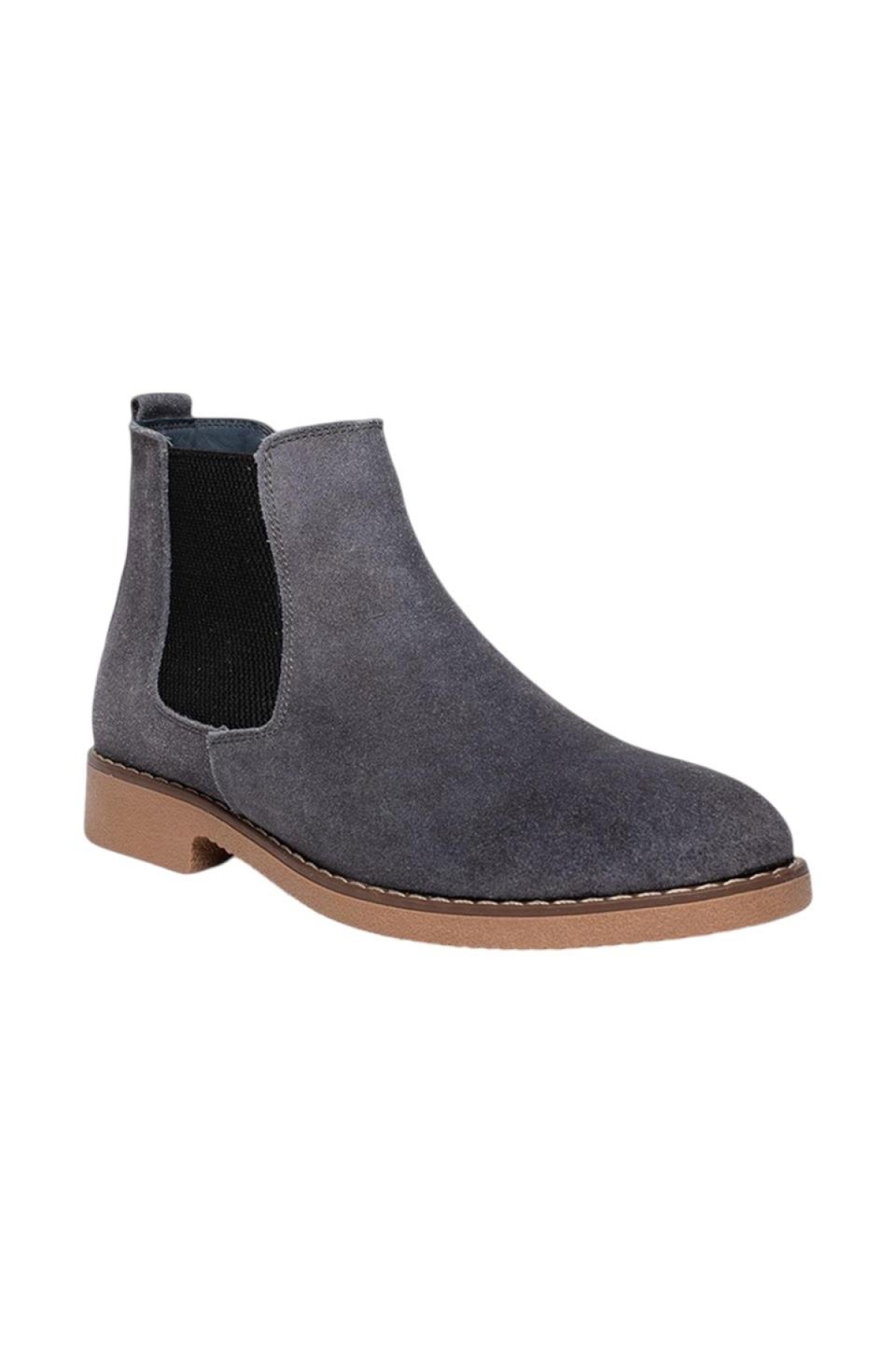Erkek Süet Hakiki Deri Bot GRİ - Görsel 3