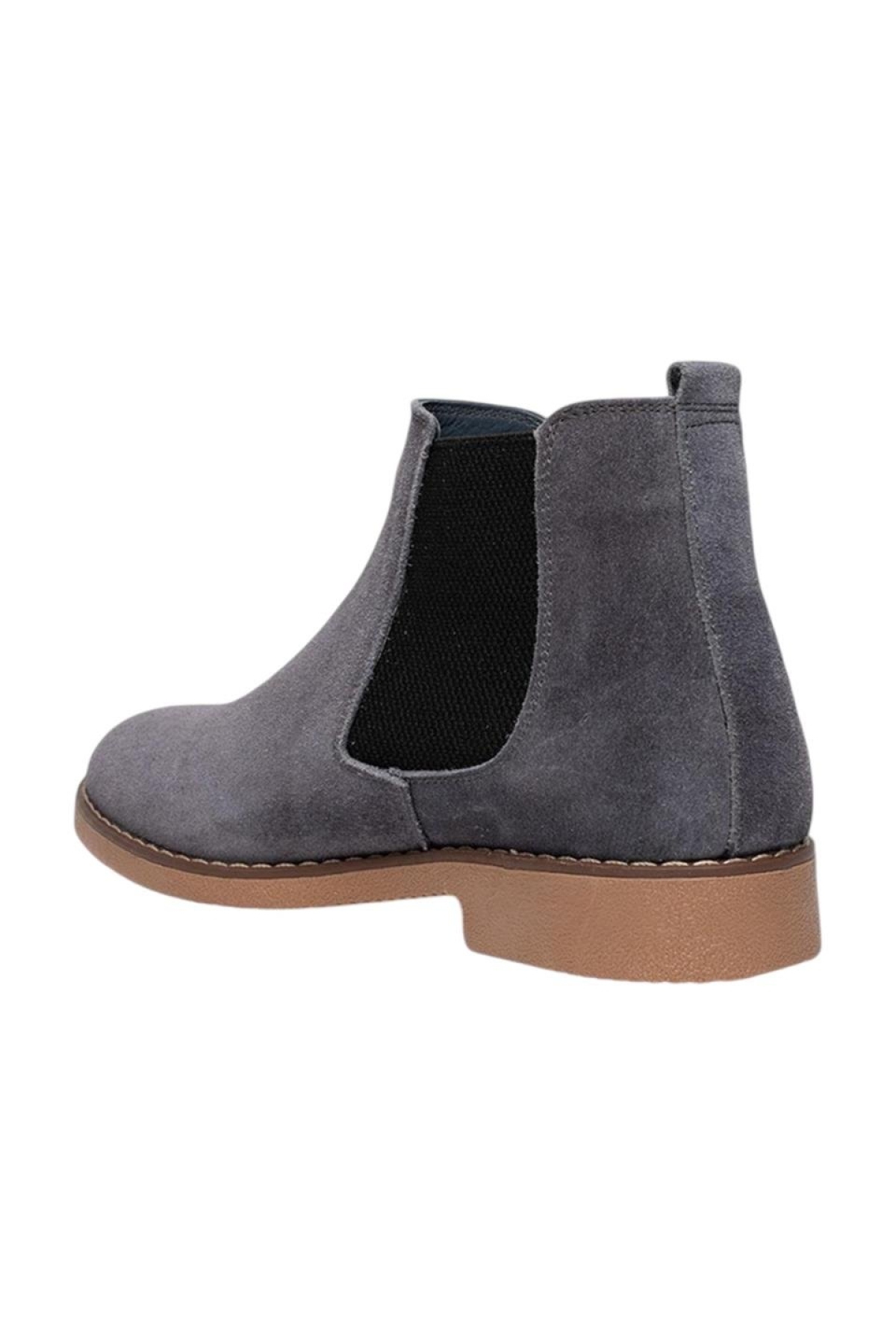 Erkek Süet Hakiki Deri Bot GRİ - Görsel 4