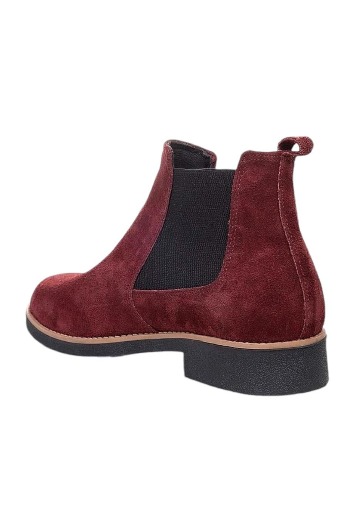 Erkek Süet Hakiki Deri Bot BORDO - Görsel 4