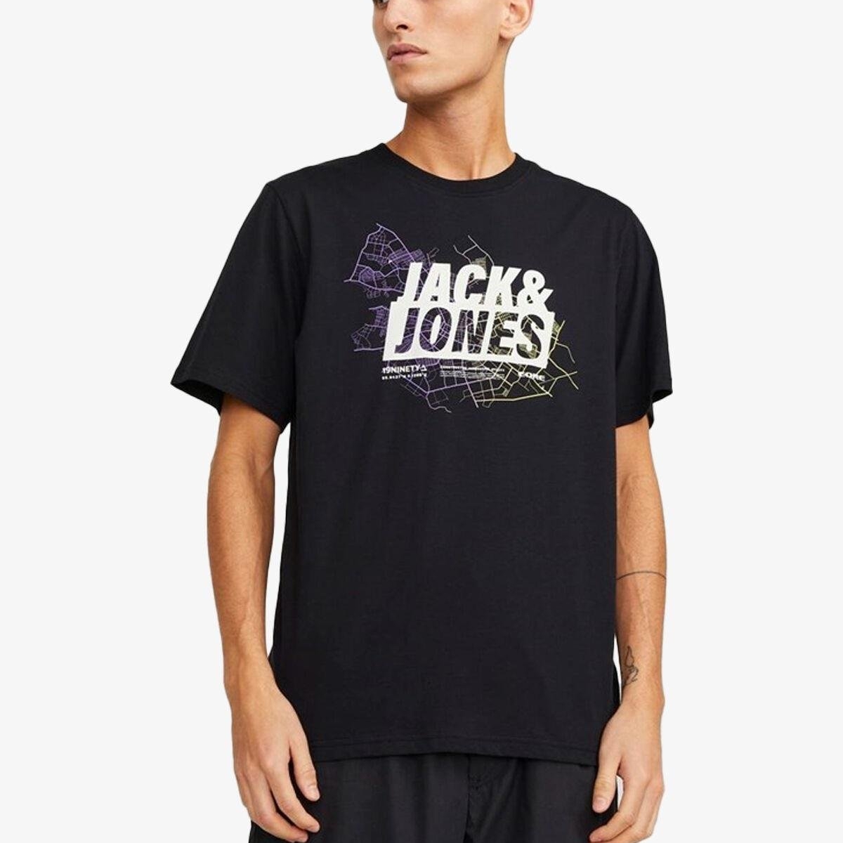 JACK&JONES JUNIOR Jcosolarized Tee SS Crew Neck FST JNR T-Shirt, Noir