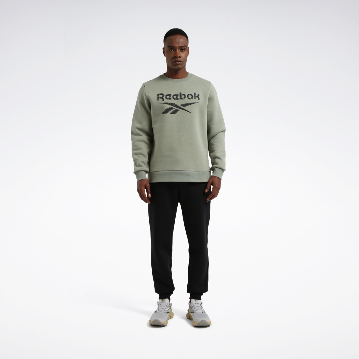 rbk-sarne-c-neck-sweat-haki-erkek-sweatshirt