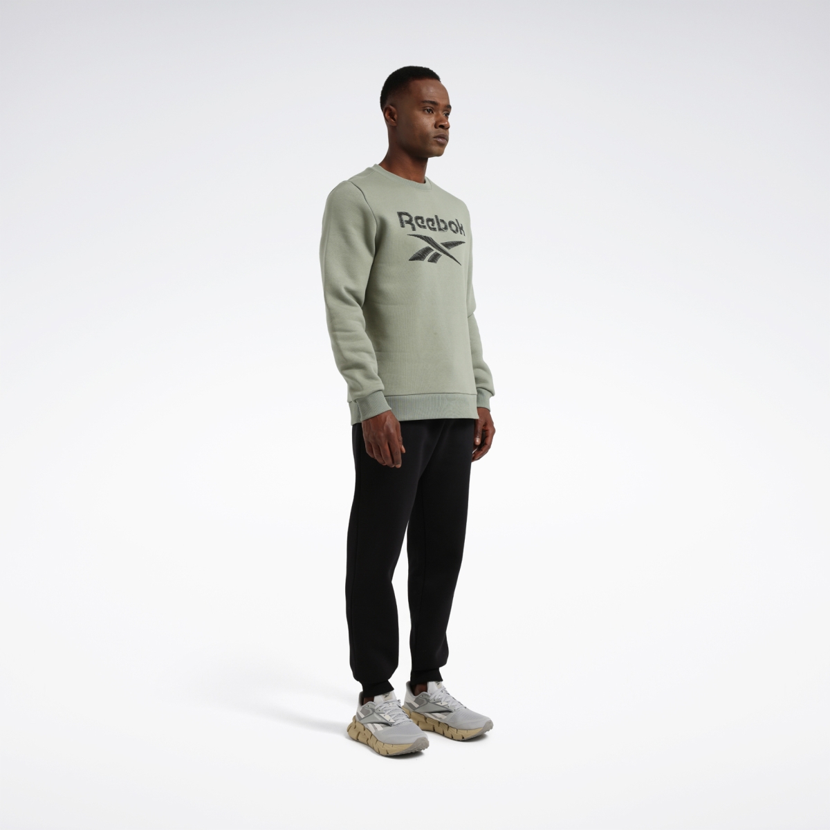 rbk-sarne-c-neck-sweat-haki-erkek-sweatshirt