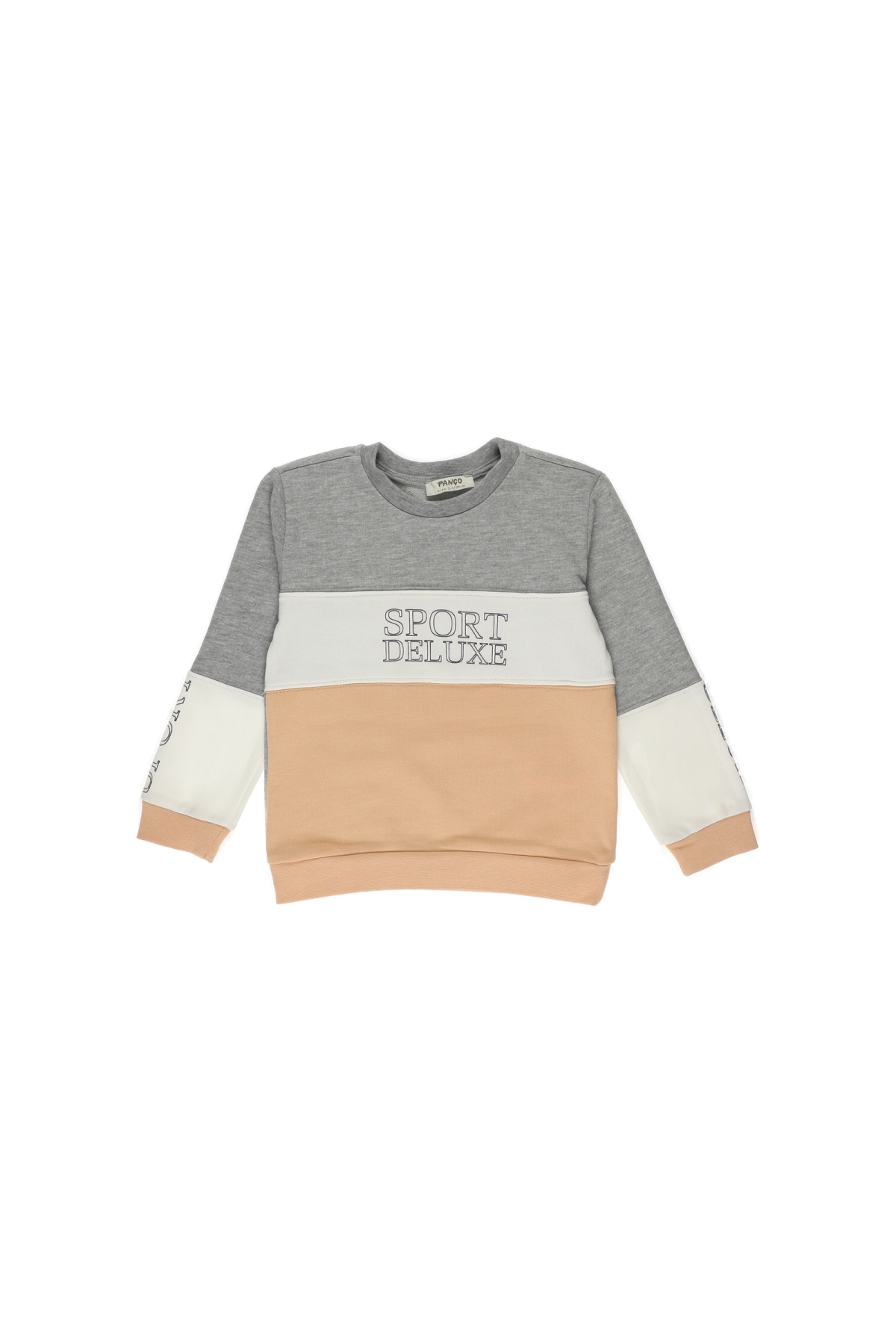 Kız Çocuk  Blok Parçalı Çıtçıt Detay Sweatshirt